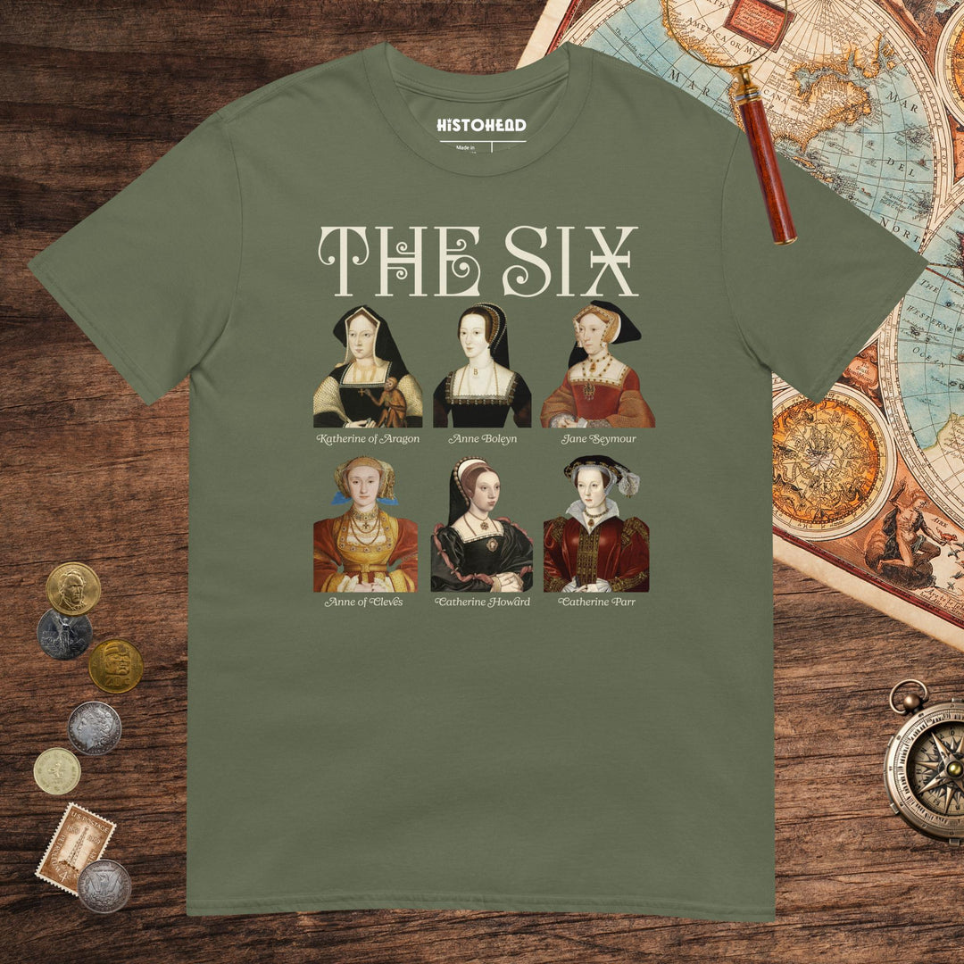 Military Green The Six Tee - history buff gift by HistoHead