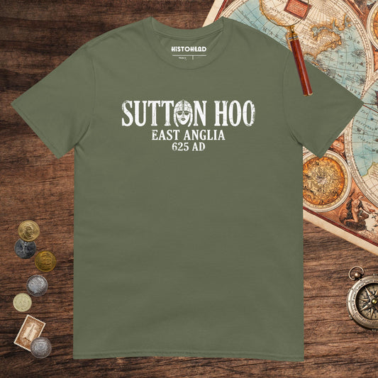Military Green Sutton Hoo Tee - history buff gift by HistoHead