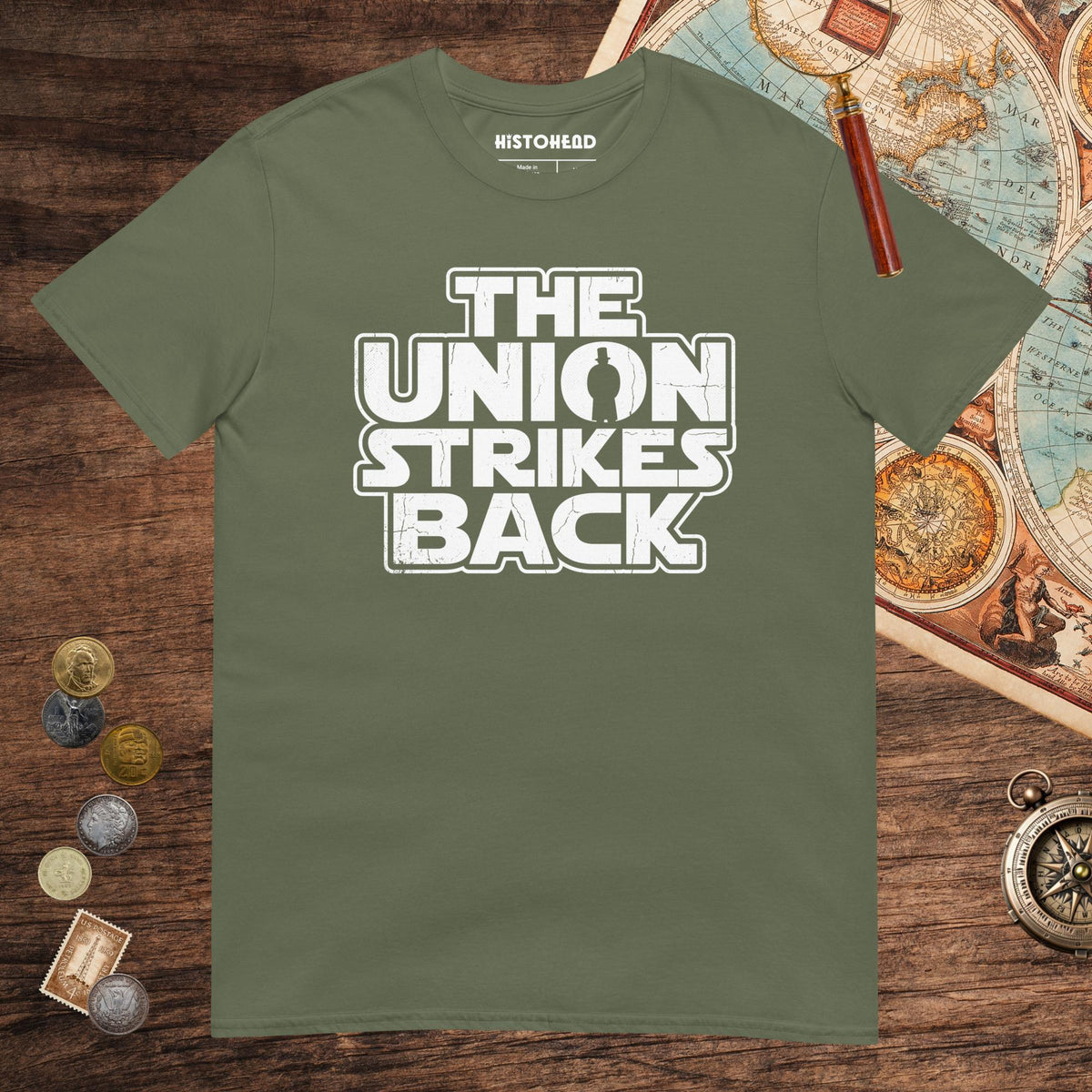 Military Green The Union Strikes Back Tee - history buff gift by HistoHead