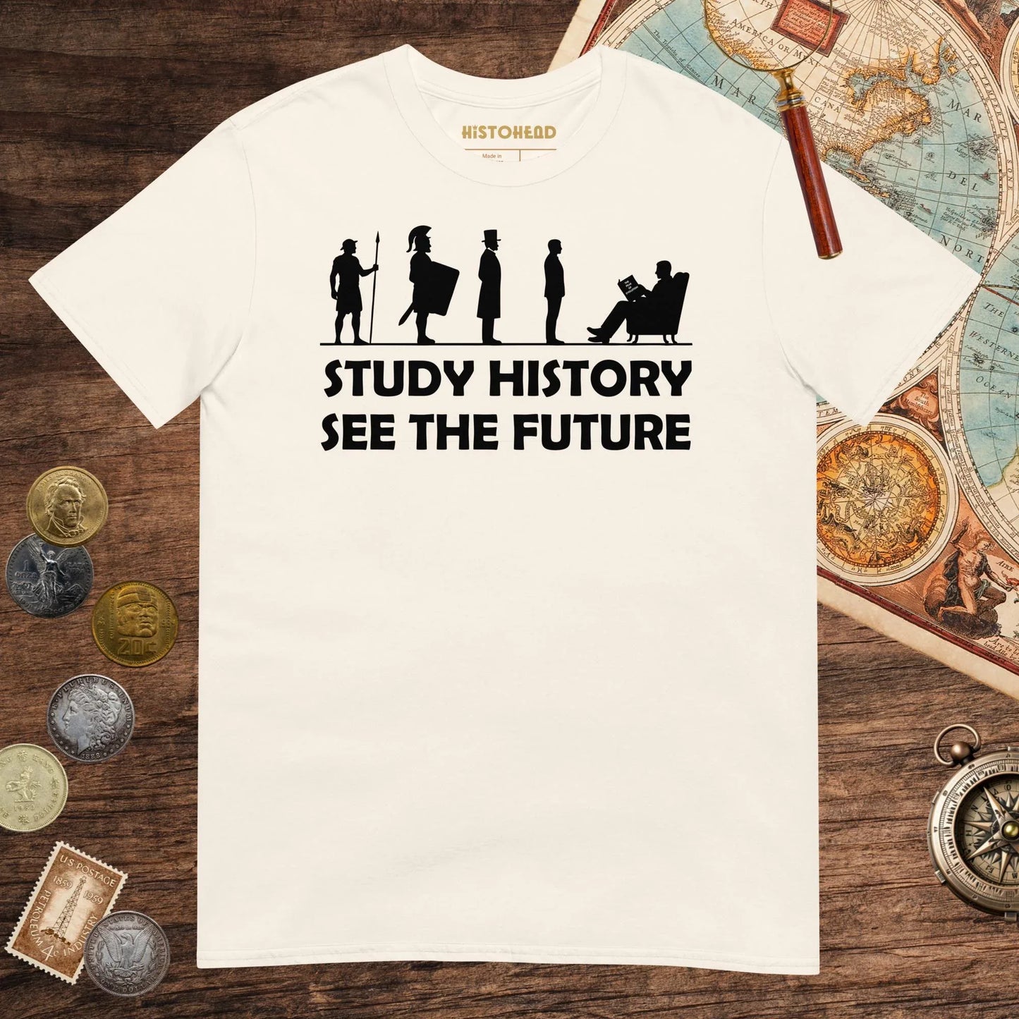 Natural Study History See the Future Tee - history buff gift by HistoHead