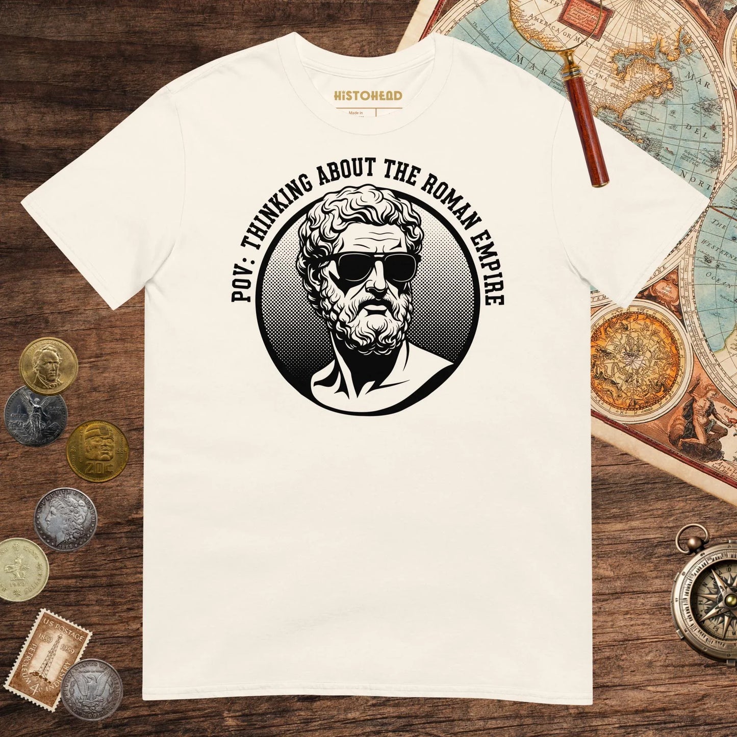 Natural Thinking About the Roman Empire Tee - history buff gift by HistoHead