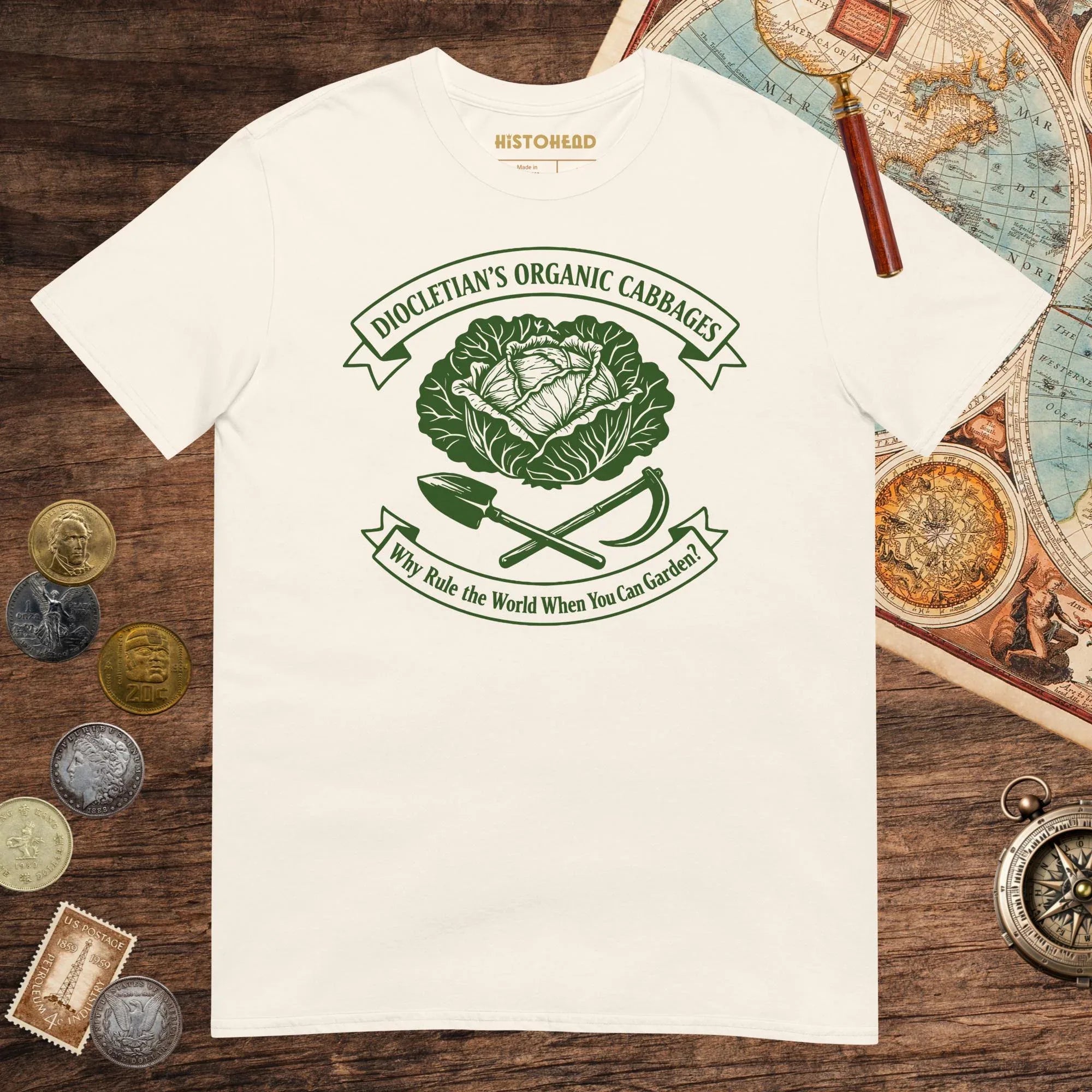 Natural Diocletian's Cabbage Tee - history buff gift by HistoHead