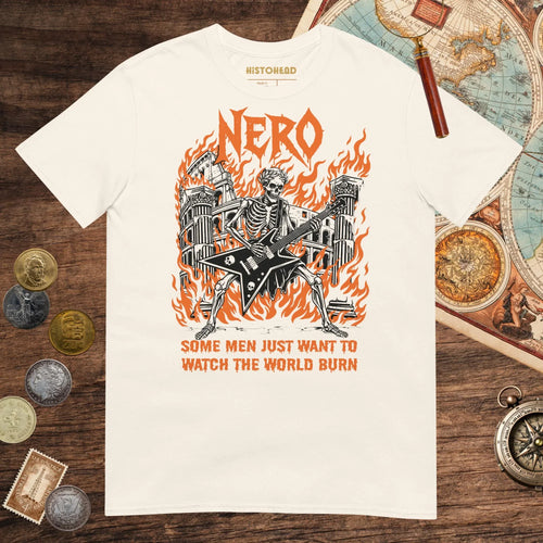 Natural Nero Watch the World Burn Tee - history buff gift by HistoHead