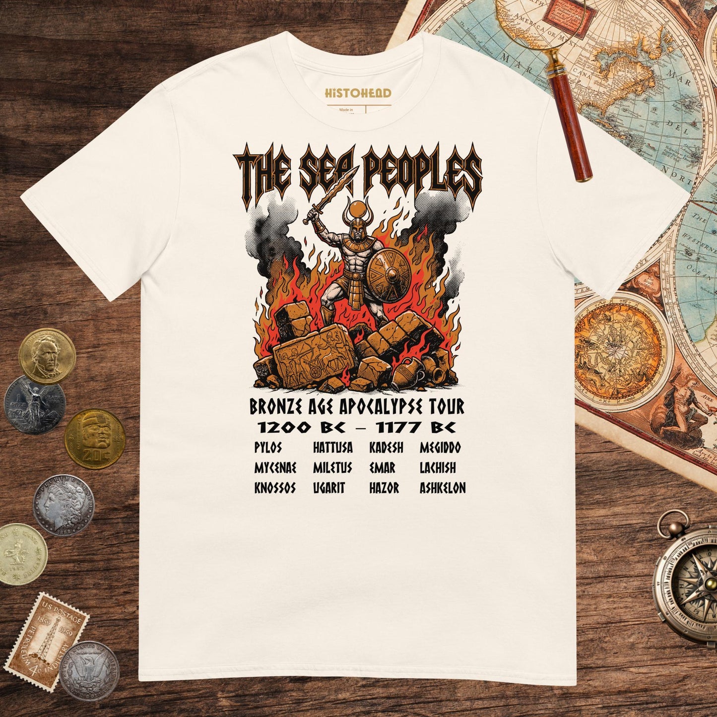 Natural The Sea Peoples Tour Tee - history buff gift by HistoHead