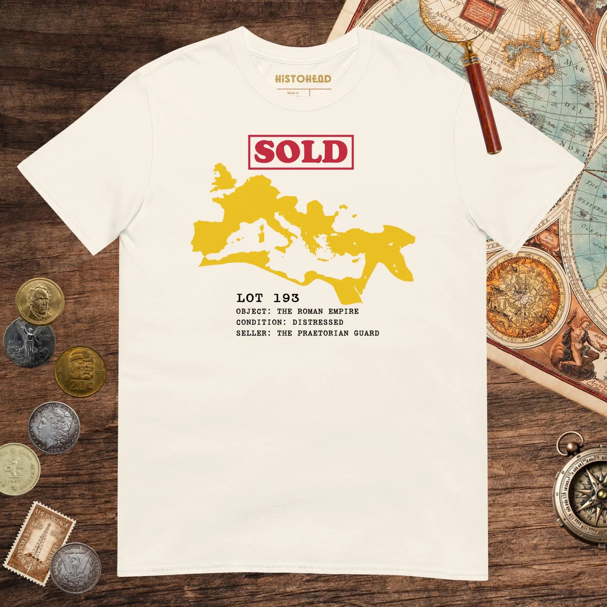 Natural Auction of the Roman Empire Tee - history buff gift by HistoHead