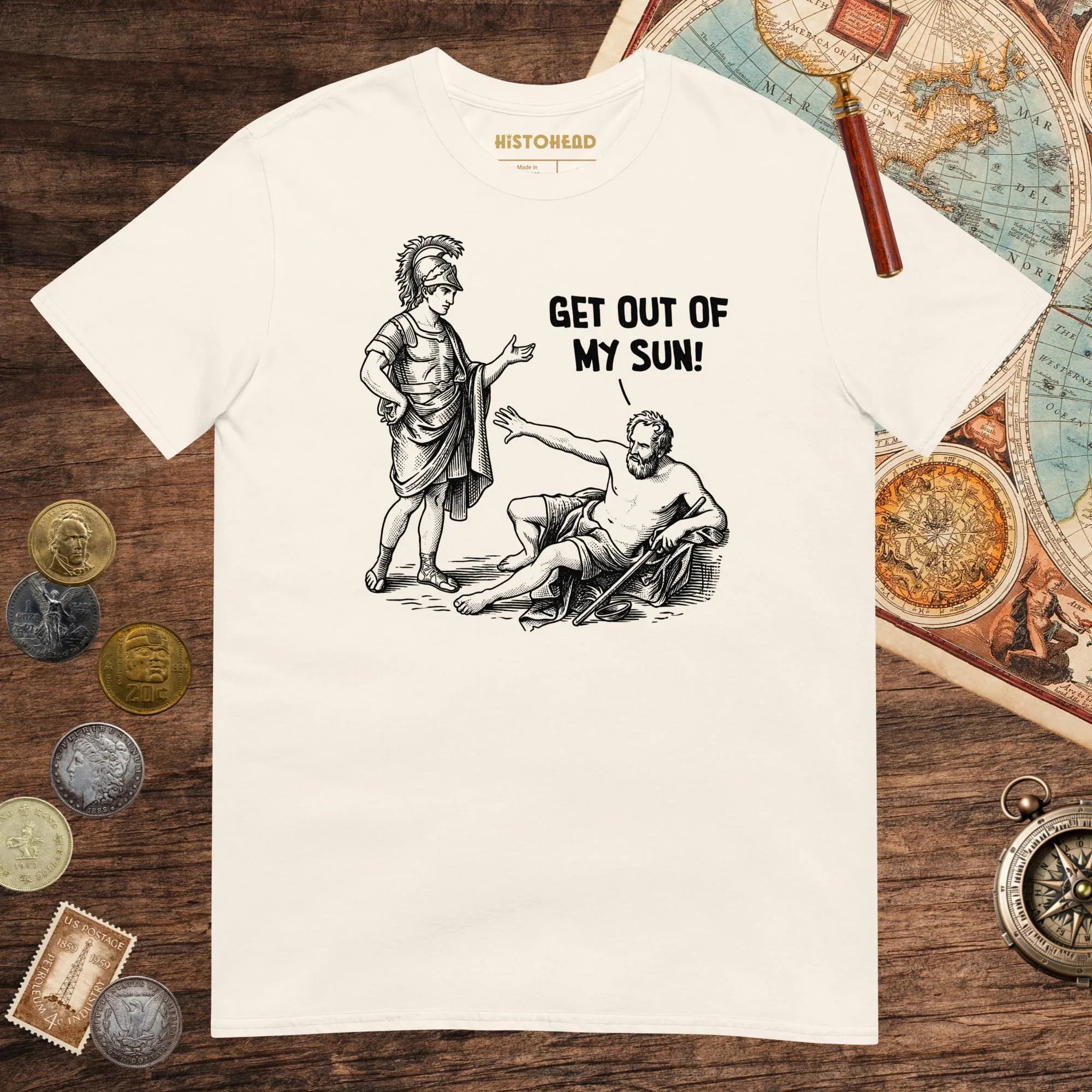 Natural Diogenes: Get Out of My Sun Tee - history buff gift by HistoHead