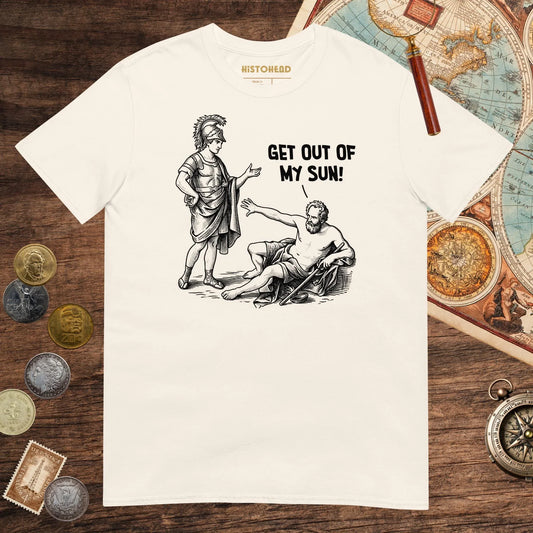 Natural Diogenes: Get Out of My Sun Tee - history buff gift by HistoHead
