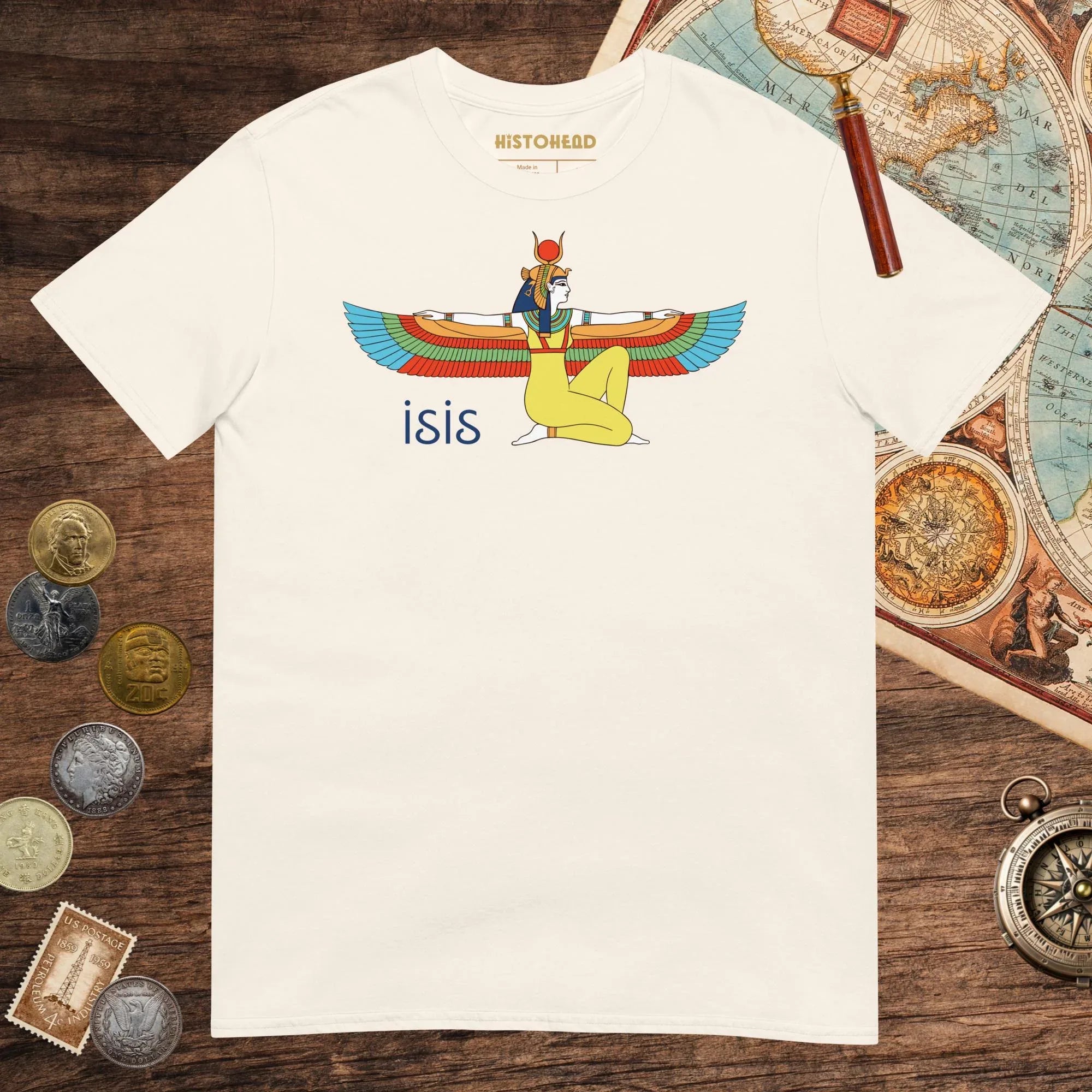 Natural Egyptian Goddess Isis Tee - history buff gift by HistoHead