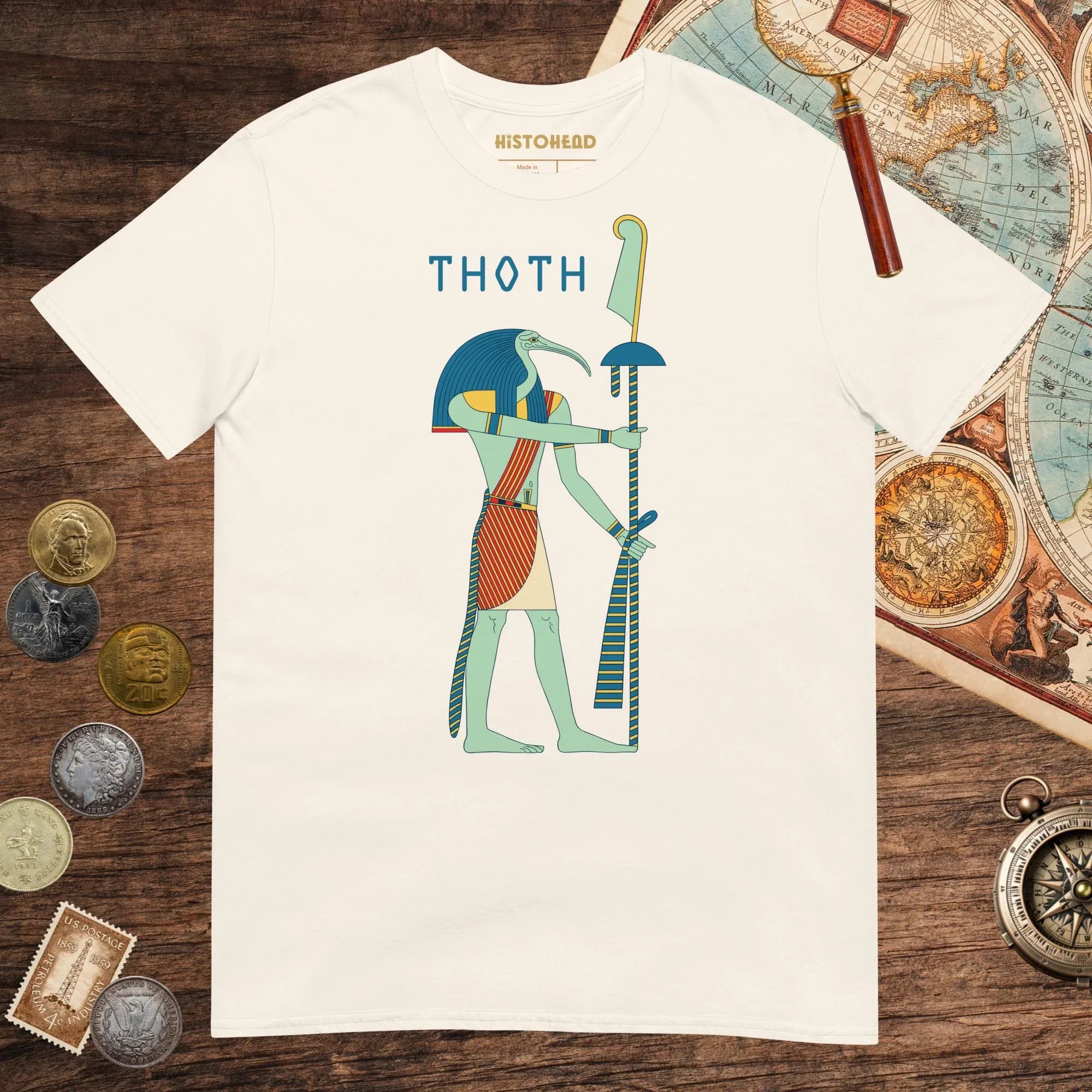 Natural Egyptian God Thoth Tee - history buff gift by HistoHead