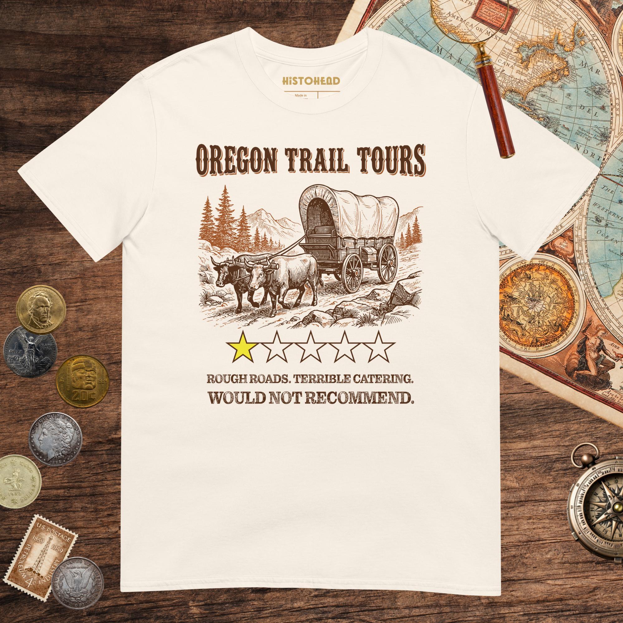 Natural Oregon Trail Tours Review Tee - history buff gift by HistoHead