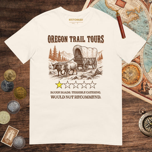 Natural Oregon Trail Tours Review Tee - history buff gift by HistoHead