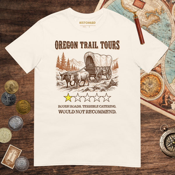 Natural Oregon Trail Tours Review Tee - history buff gift by HistoHead