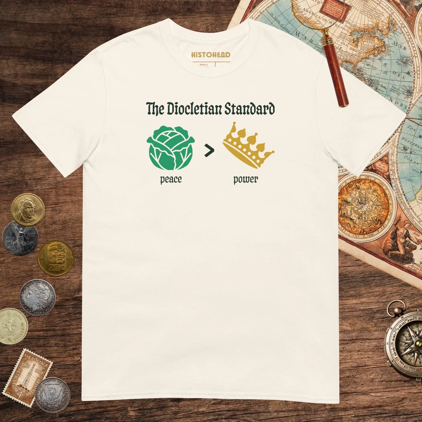 Natural The Diocletian Standard Tee - history buff gift by HistoHead