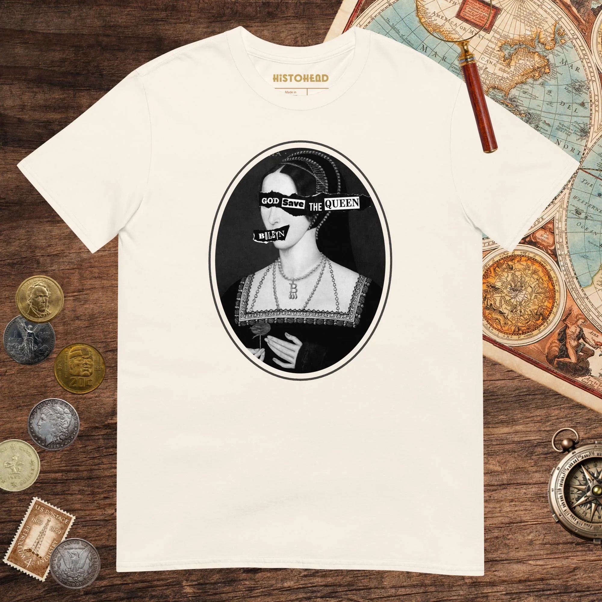 Natural God Save the Queen Anne Boleyn Tee - history buff gift by HistoHead