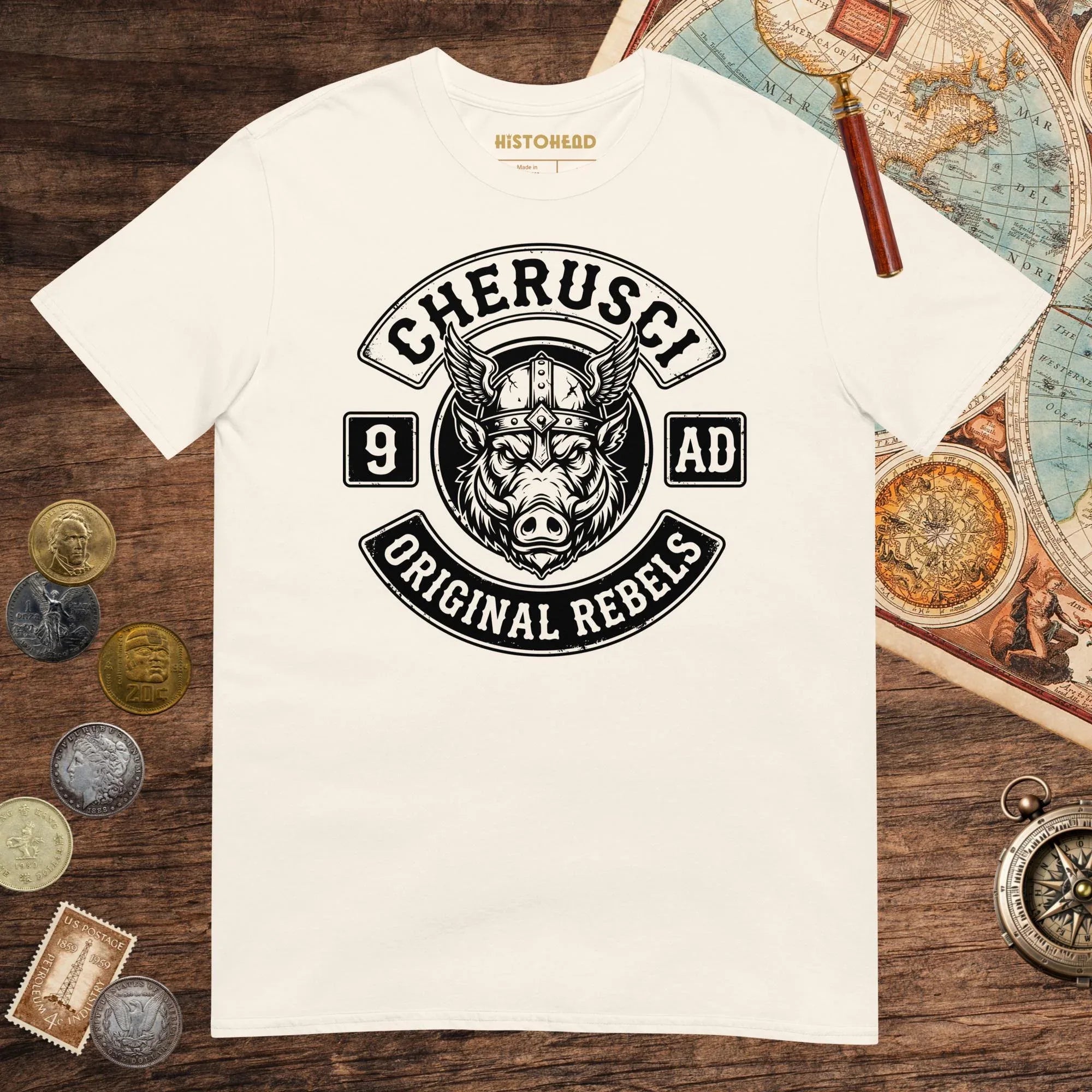Natural Cherusci Original Rebels Tee - history buff gift by HistoHead