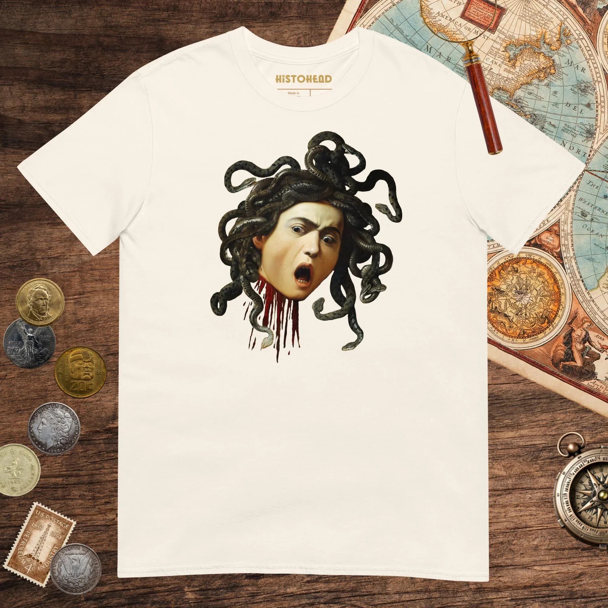 Natural Medusa by Caravaggio Tee - history buff gift by HistoHead