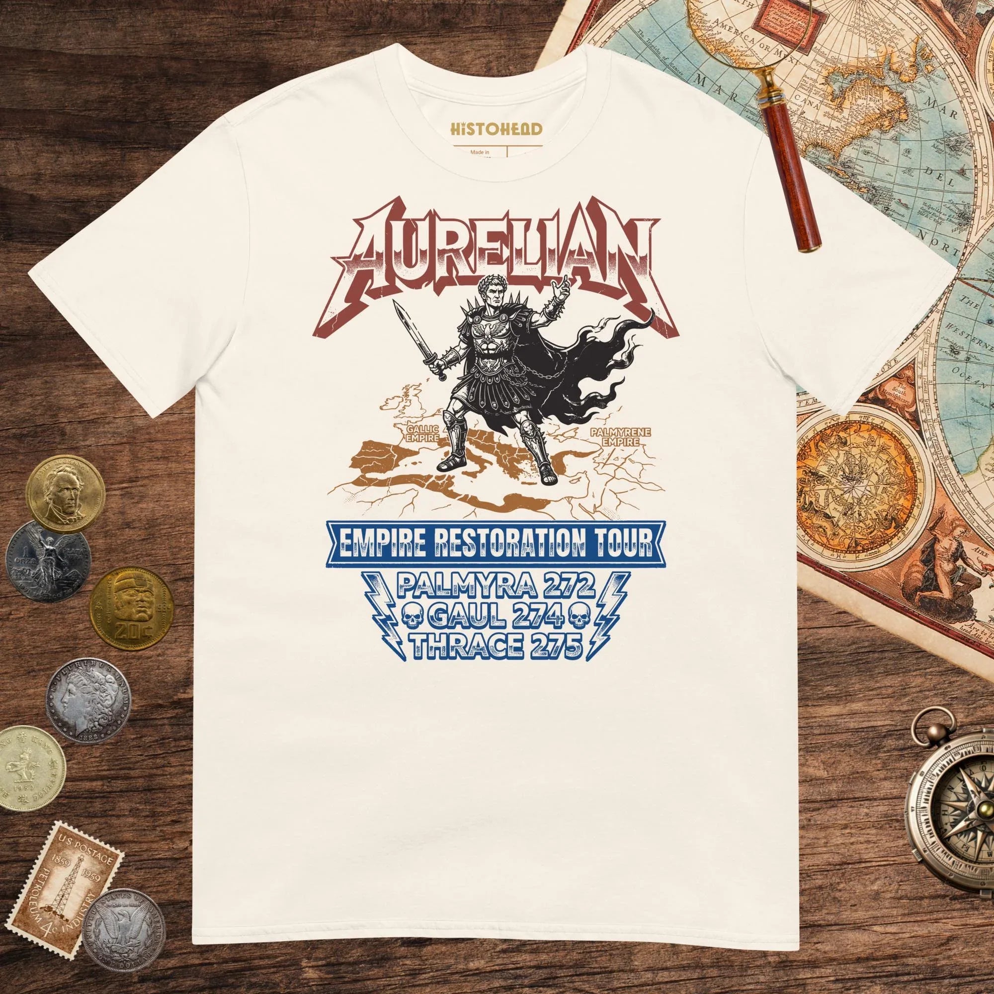 Natural Aurelian Empire Restoration Tour Tee - history buff gift by HistoHead