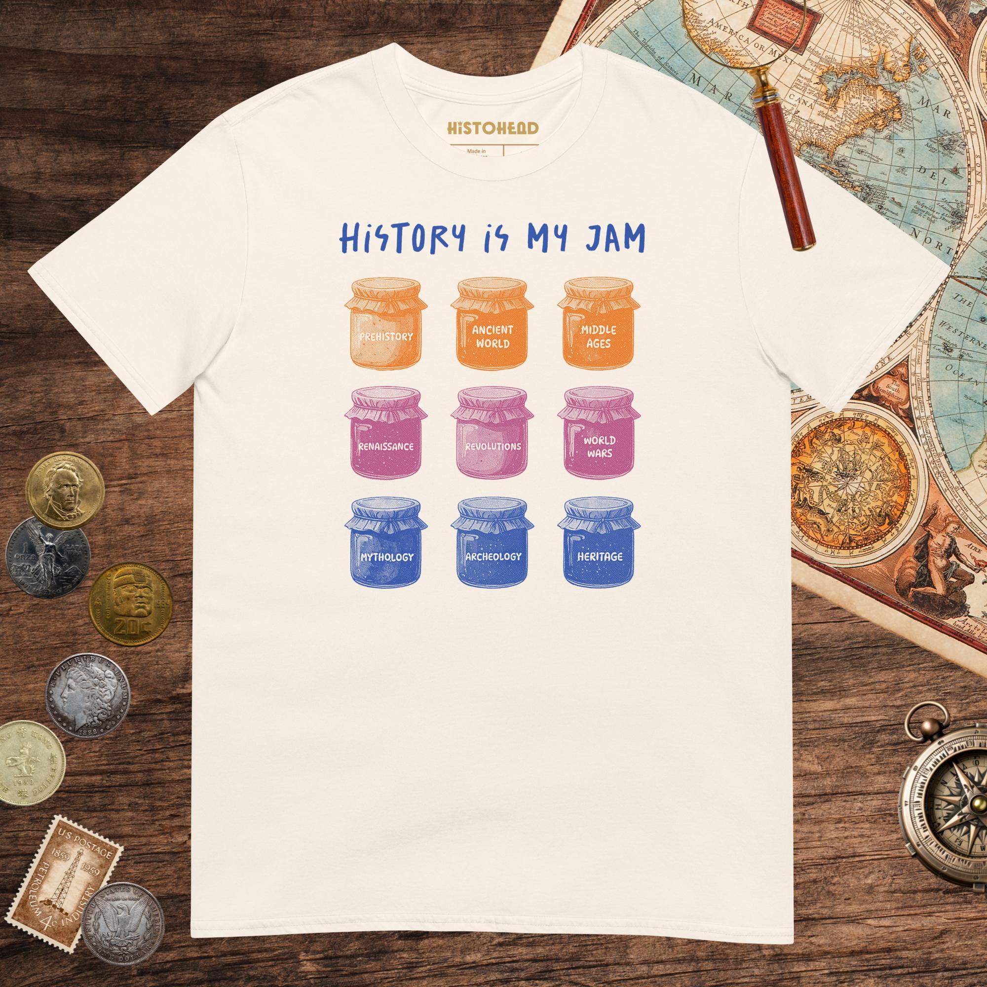 Natural History Is My Jam Tee - history buff gift by HistoHead