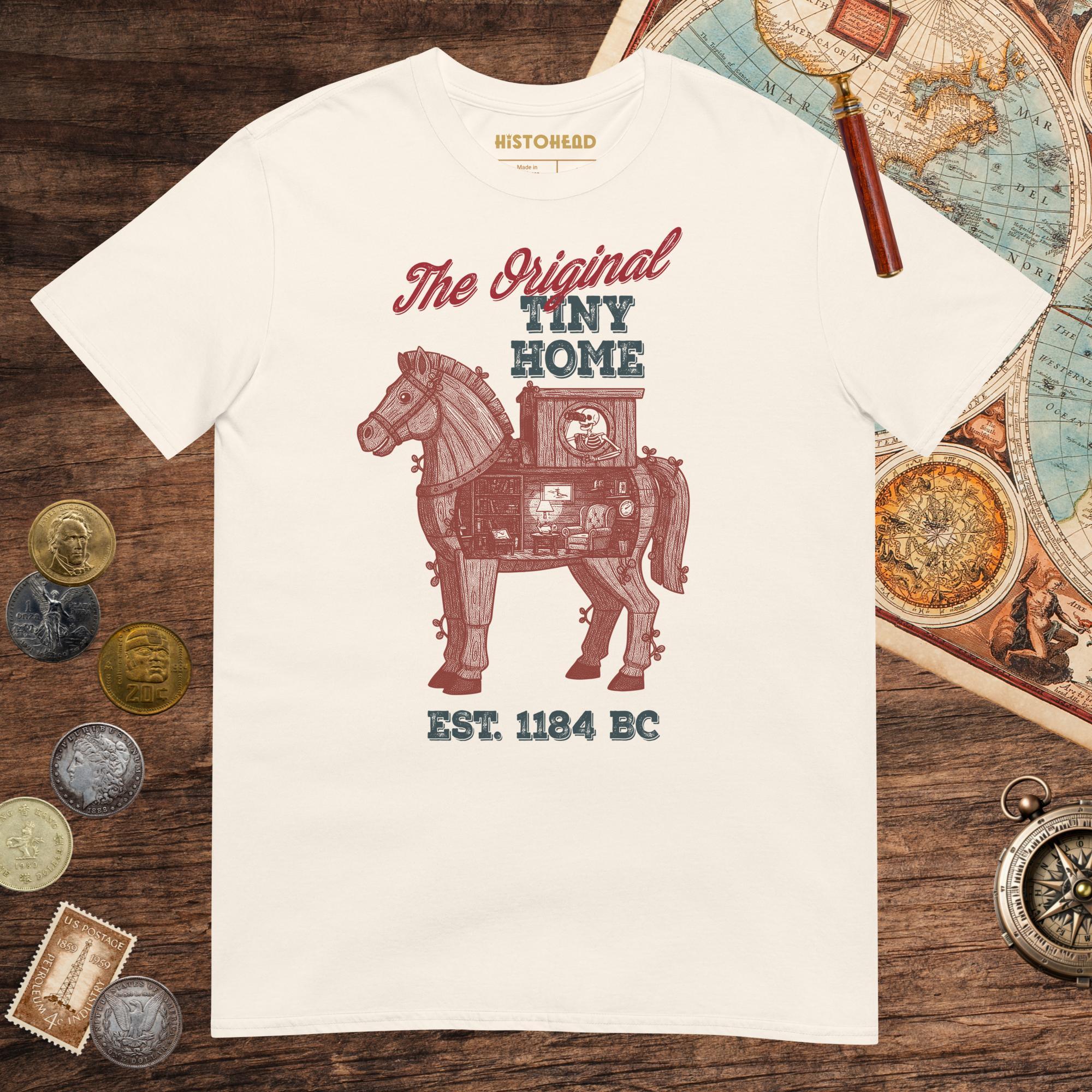 Natural Trojan Horse the Original Tiny Home Tee - history buff gift by HistoHead