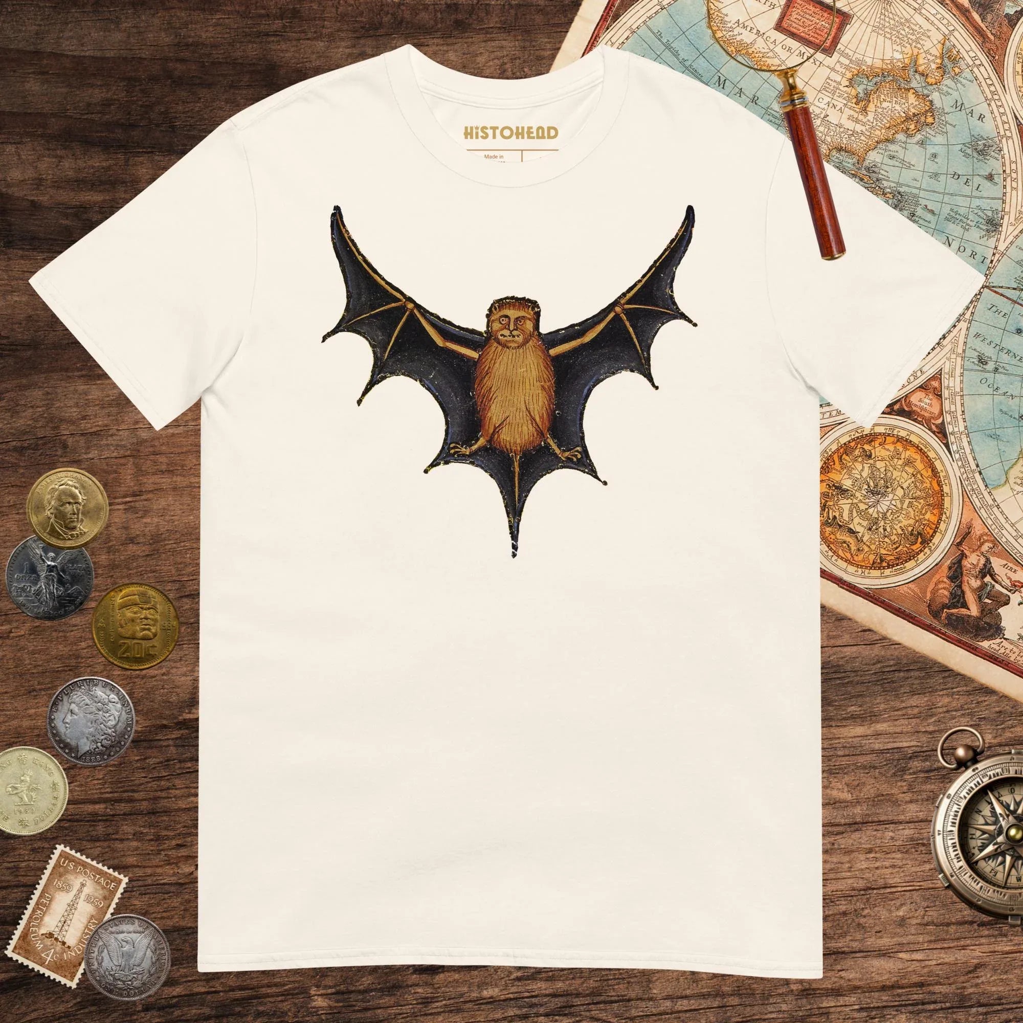 Natural Weird Medieval Bat Tee - history buff gift by HistoHead