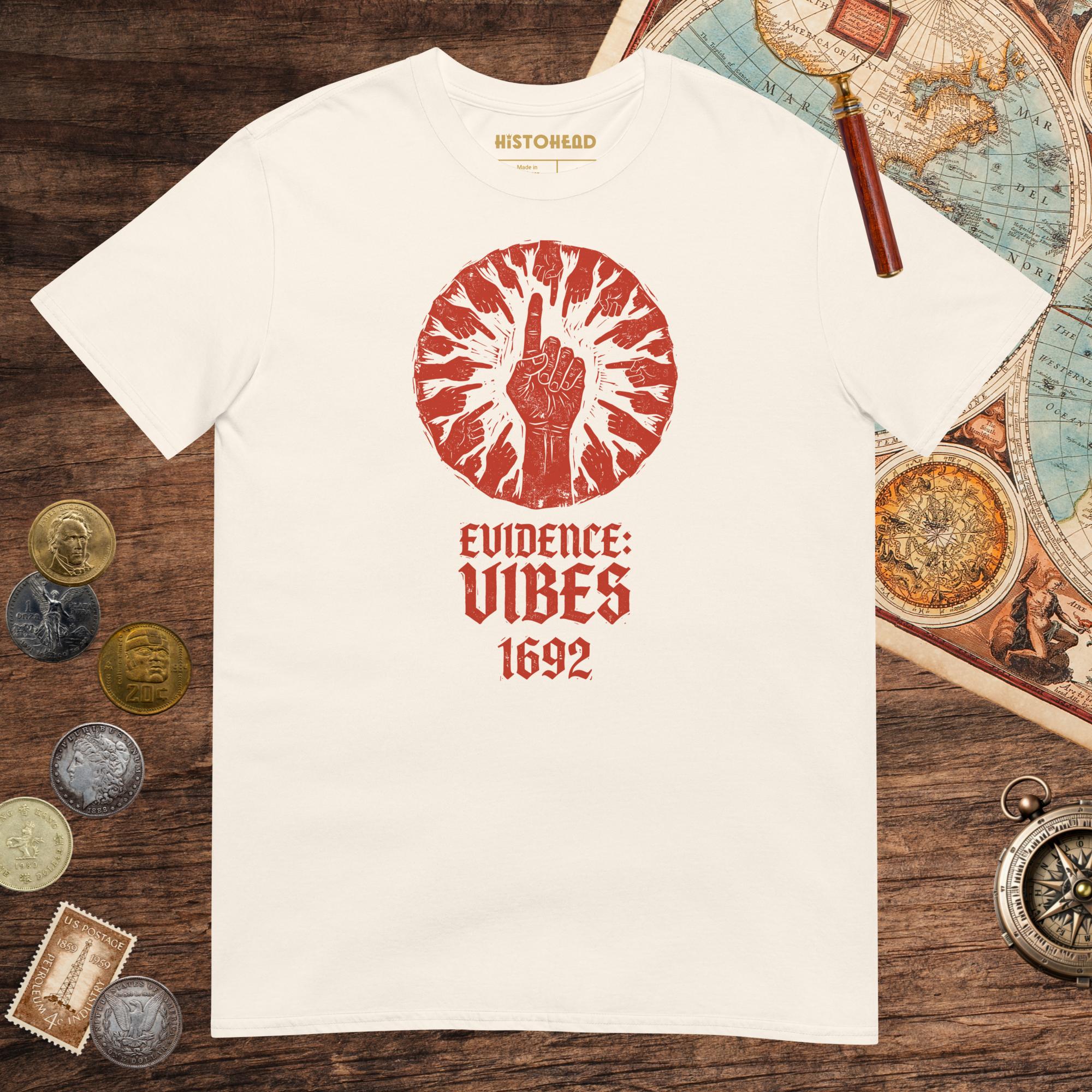Natural 1692 Salem Witch Trials Evidence Tee - history buff gift by HistoHead