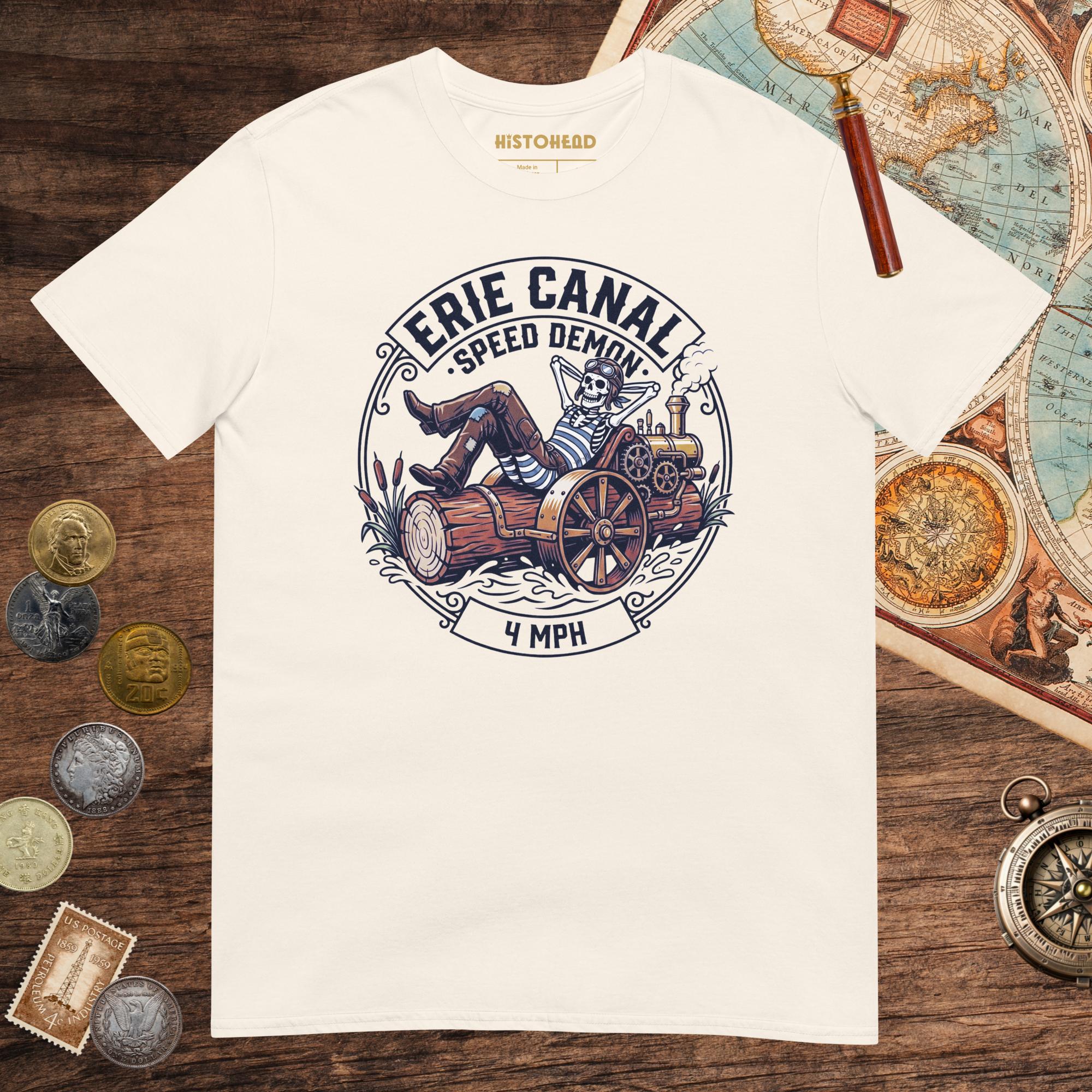 Natural Erie Canal Speed Demon Tee - history buff gift by HistoHead