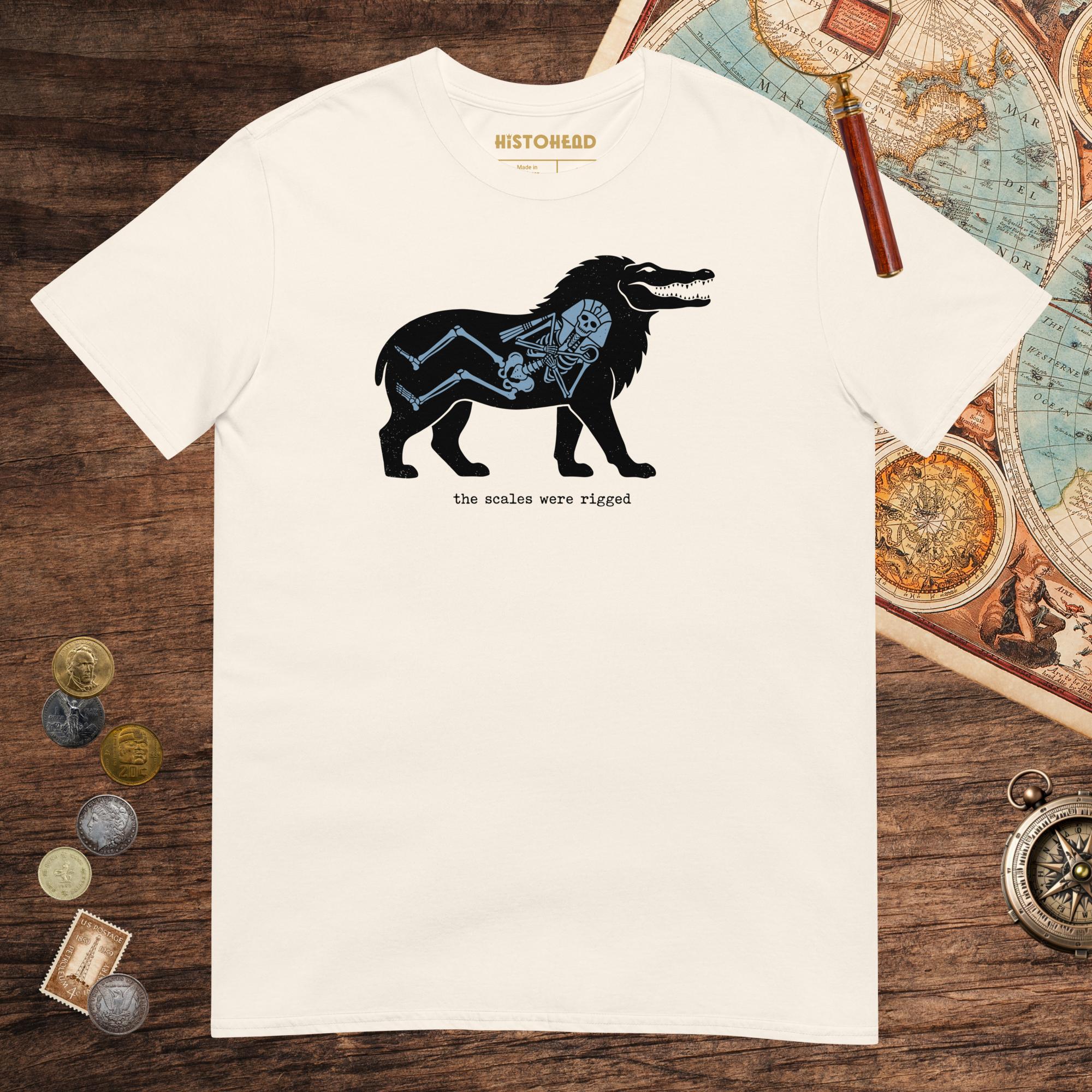 Natural The Scales Were Rigged Tee - history buff gift by HistoHead