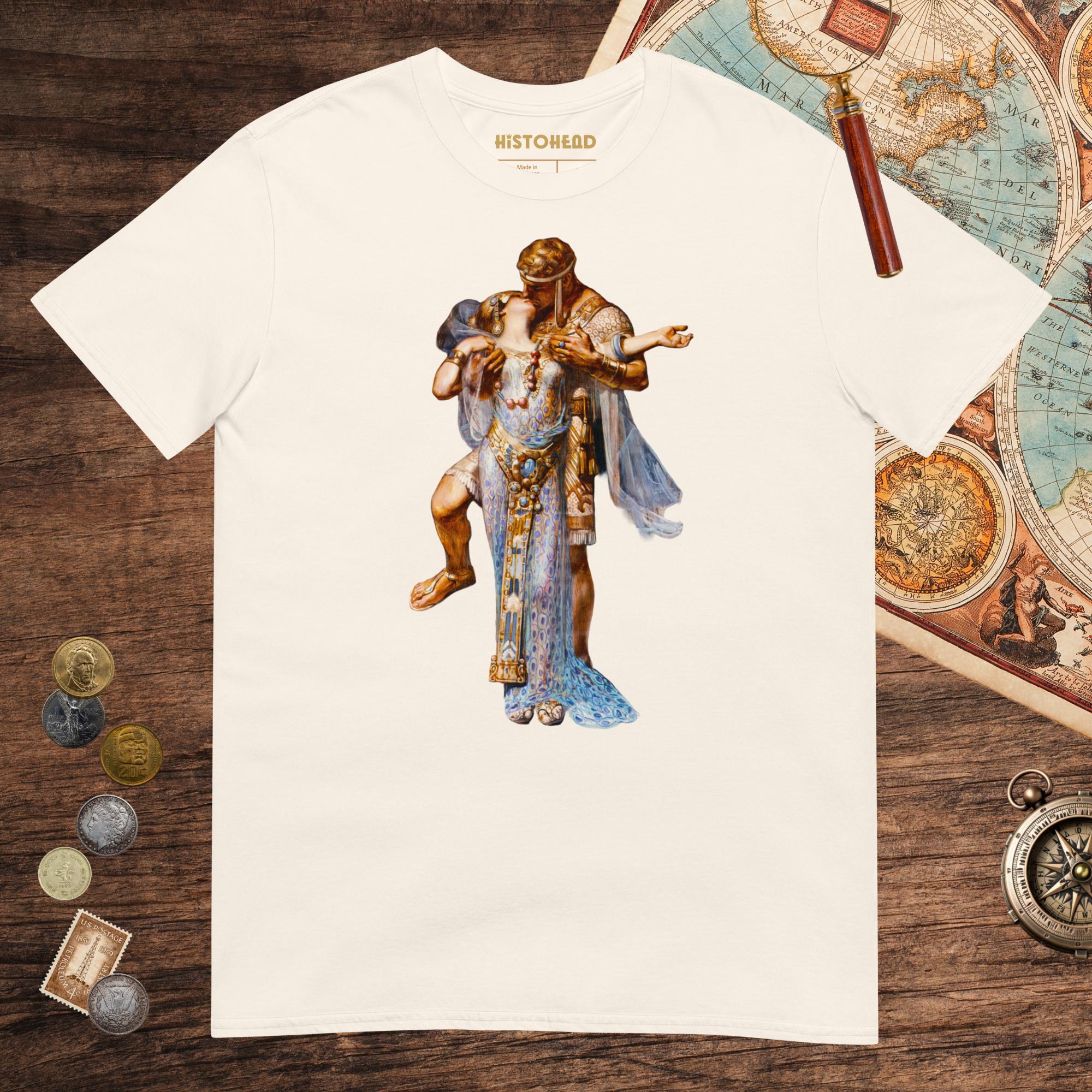 Natural Cleopatra and Antony Tee - history buff gift by HistoHead