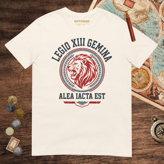 Natural Legio XIII Gemina Alea Iacta Est Tee - history buff gift by HistoHead