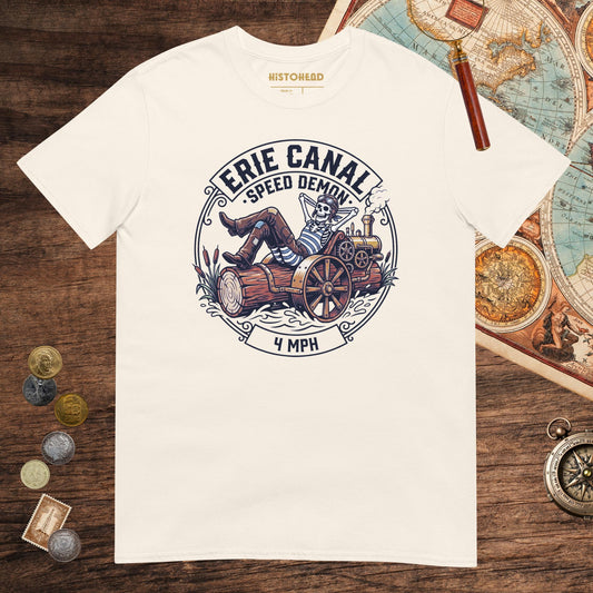 Natural Erie Canal Speed Demon Tee - history buff gift by HistoHead