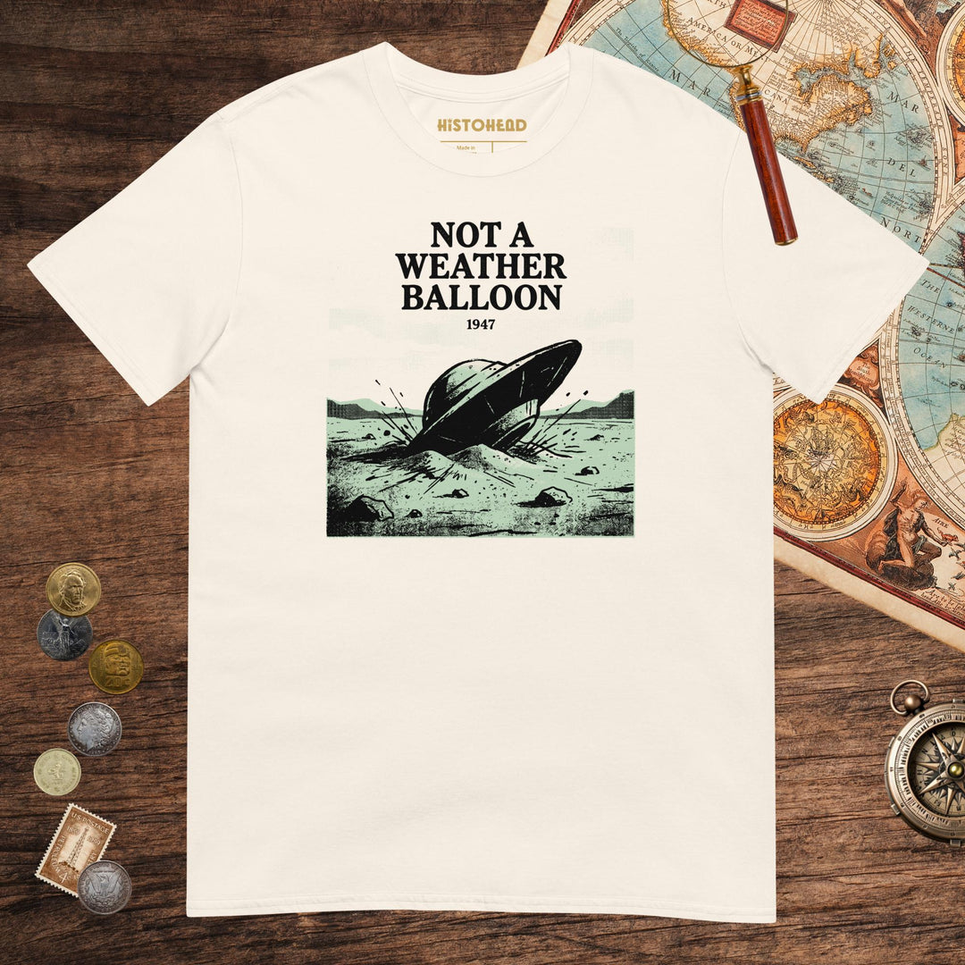 Natural Roswell Weather Balloon Tee - history buff gift by HistoHead
