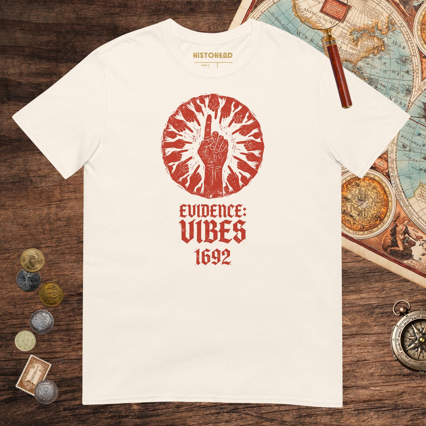 Natural 1692 Salem Witch Trials Evidence Tee - history buff gift by HistoHead