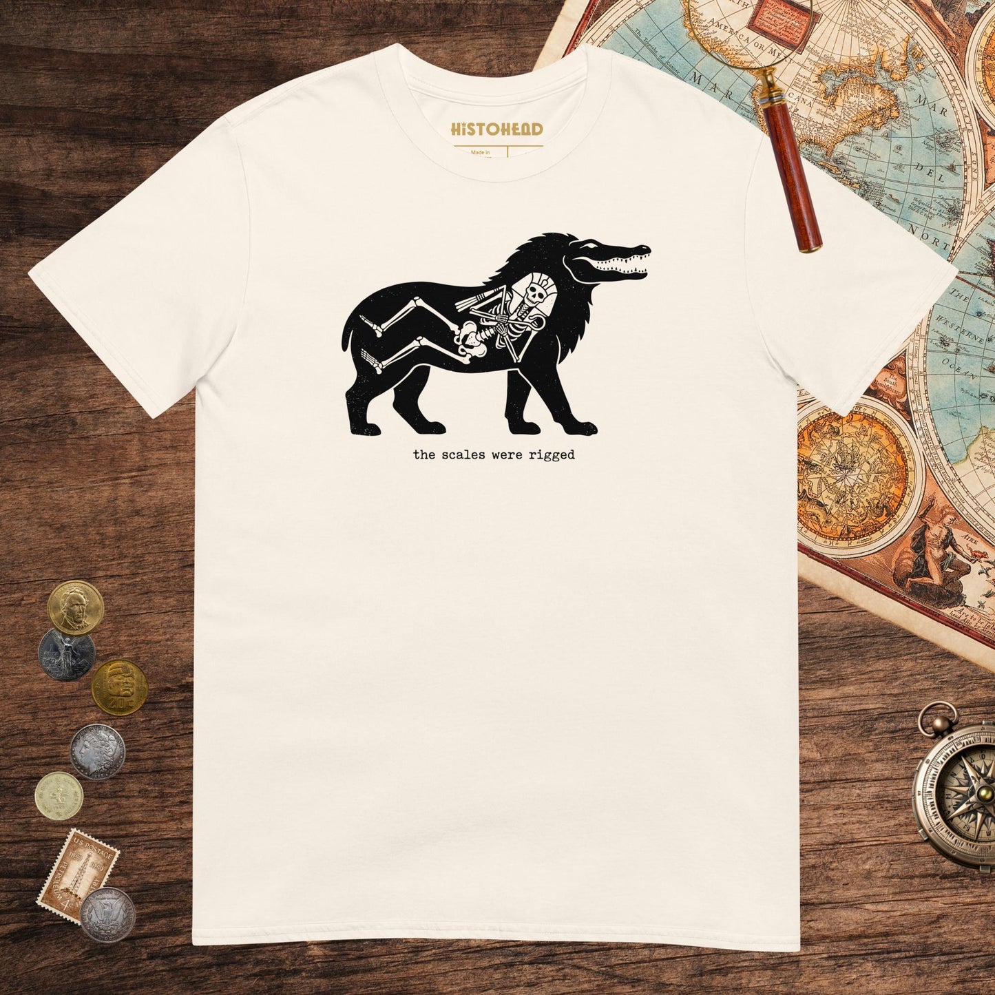Natural The Scales Were Rigged Tee - history buff gift by HistoHead