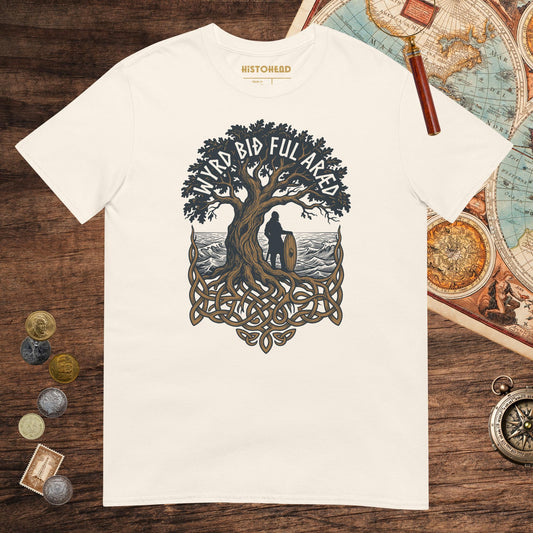 Natural Old English Fate Is Inexorable Tee - history buff gift by HistoHead