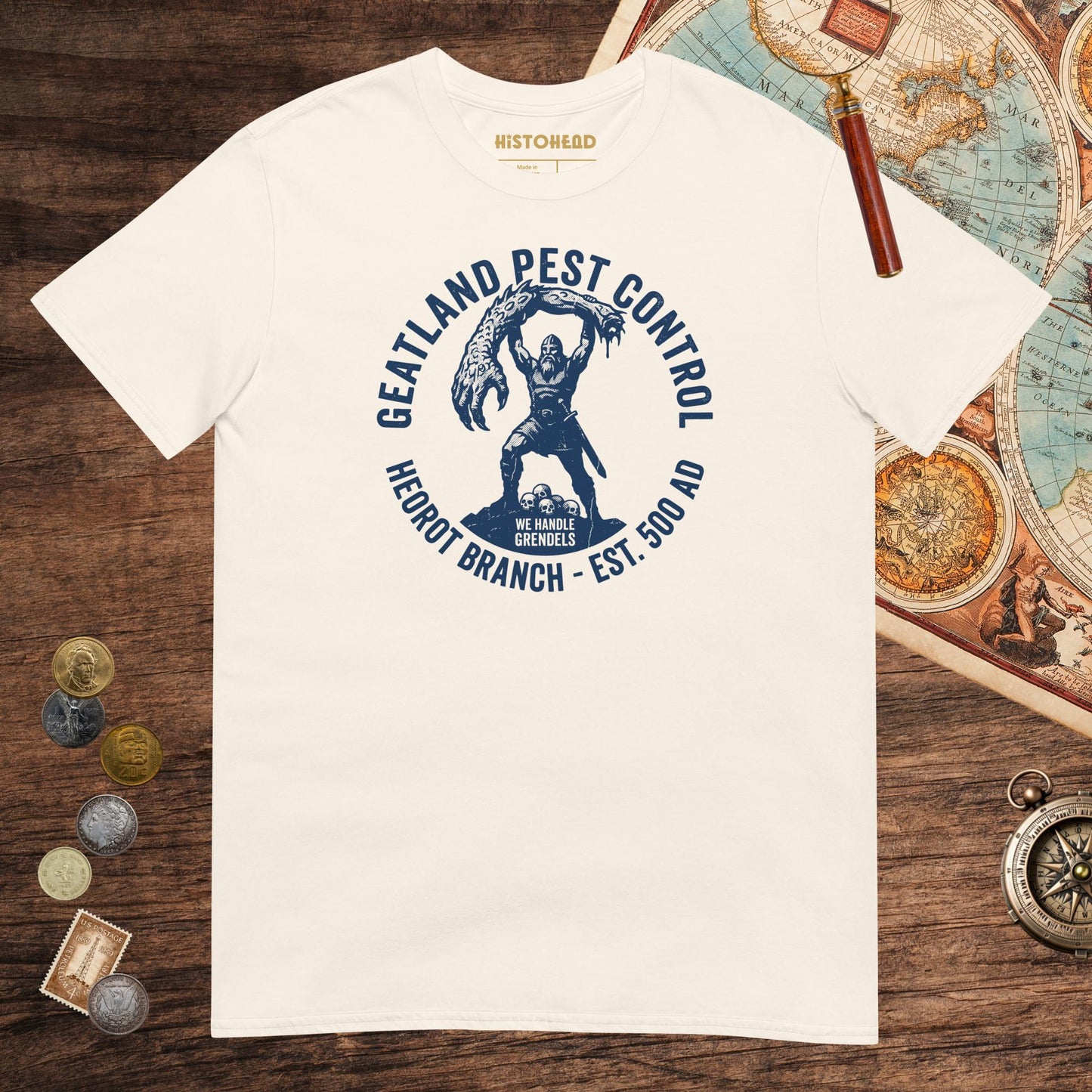 Natural Geatland Pest Control Tee - history buff gift by HistoHead