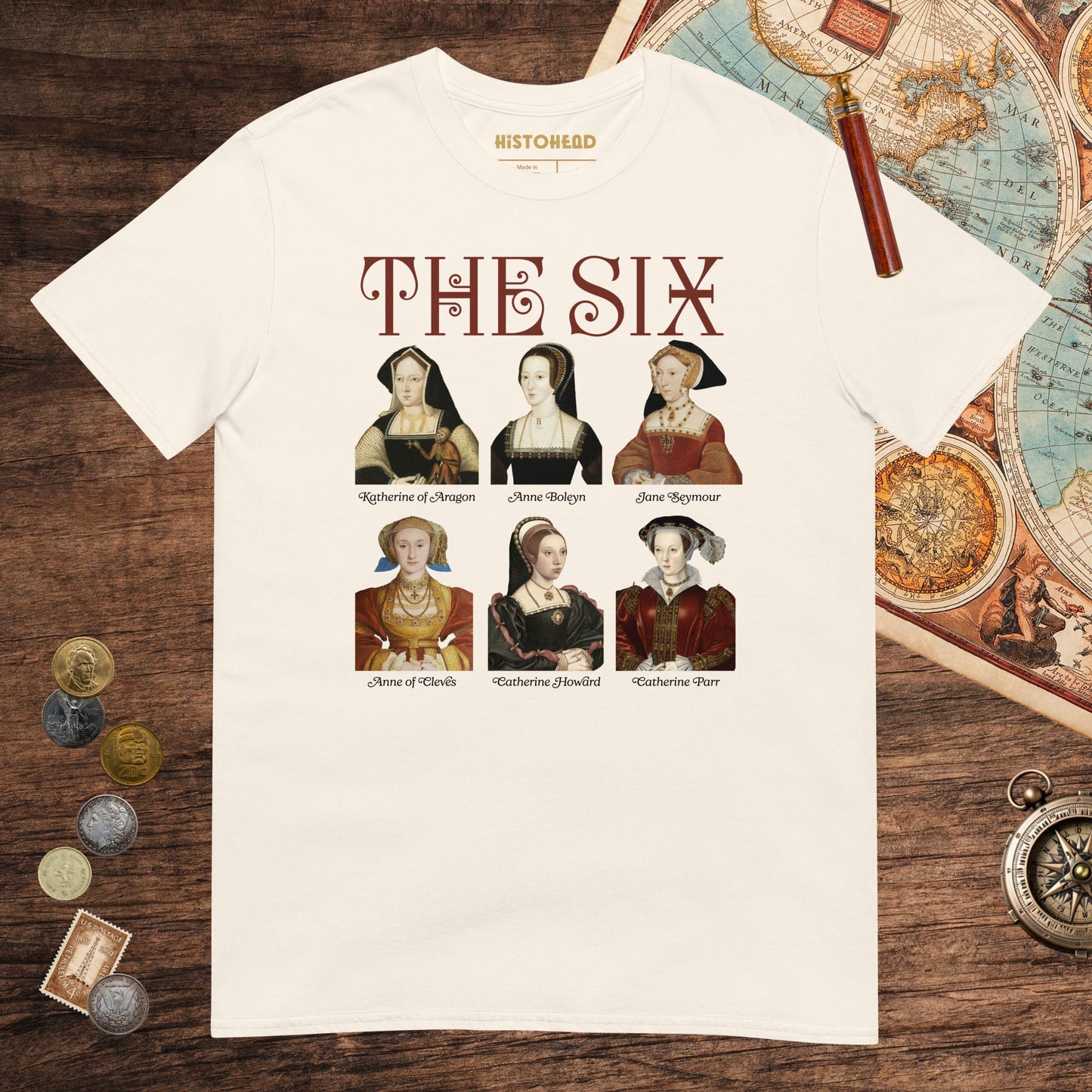Natural The Six Tee - history buff gift by HistoHead