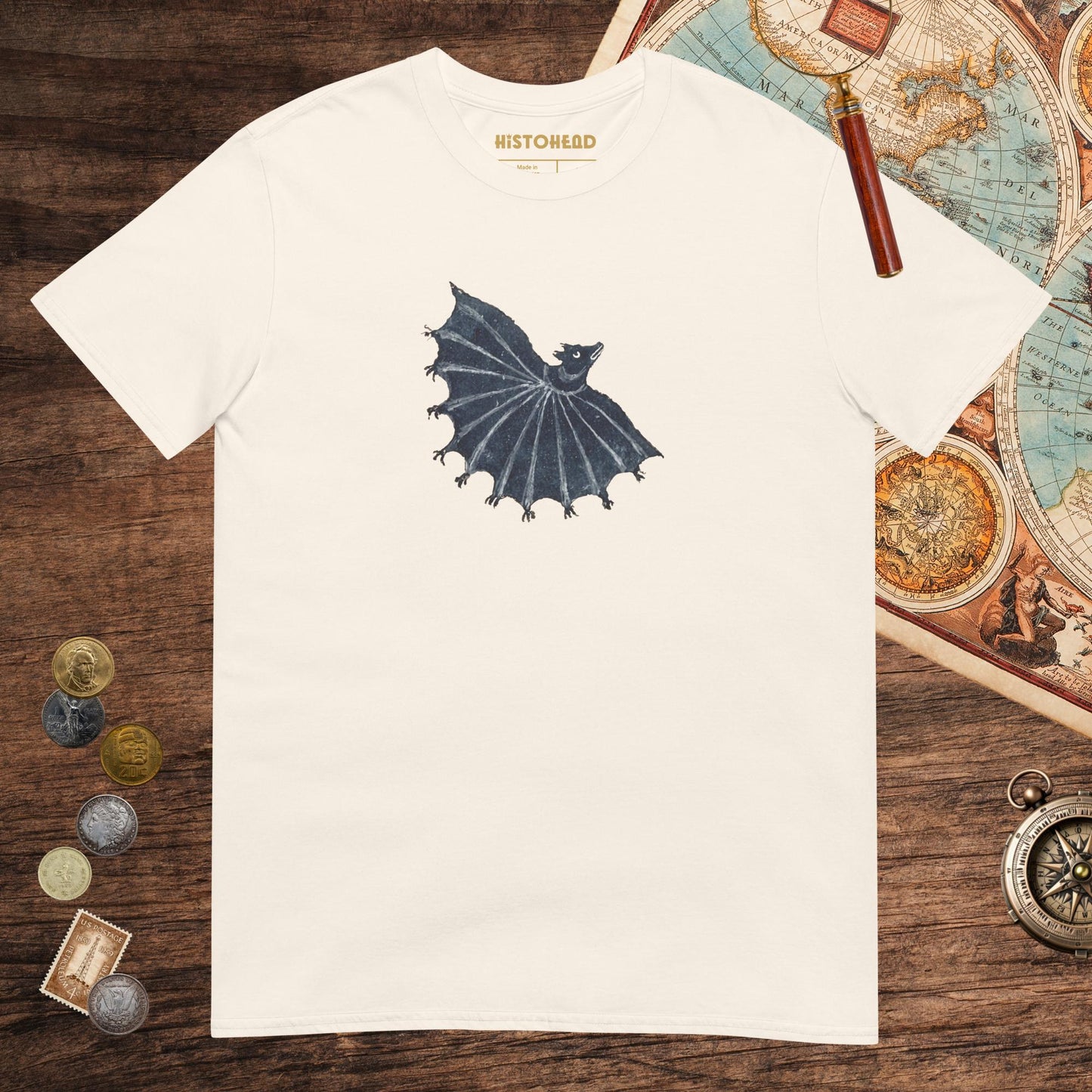 Natural Weird Medieval Bat 2 Tee - history buff gift by HistoHead
