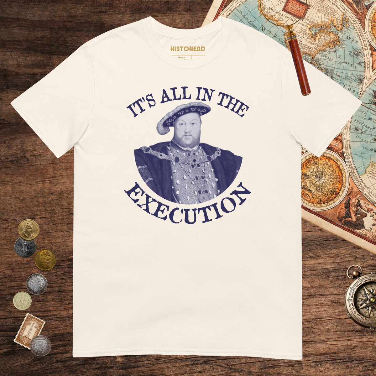 Natural Henry VIII Execution Tee - history buff gift by HistoHead