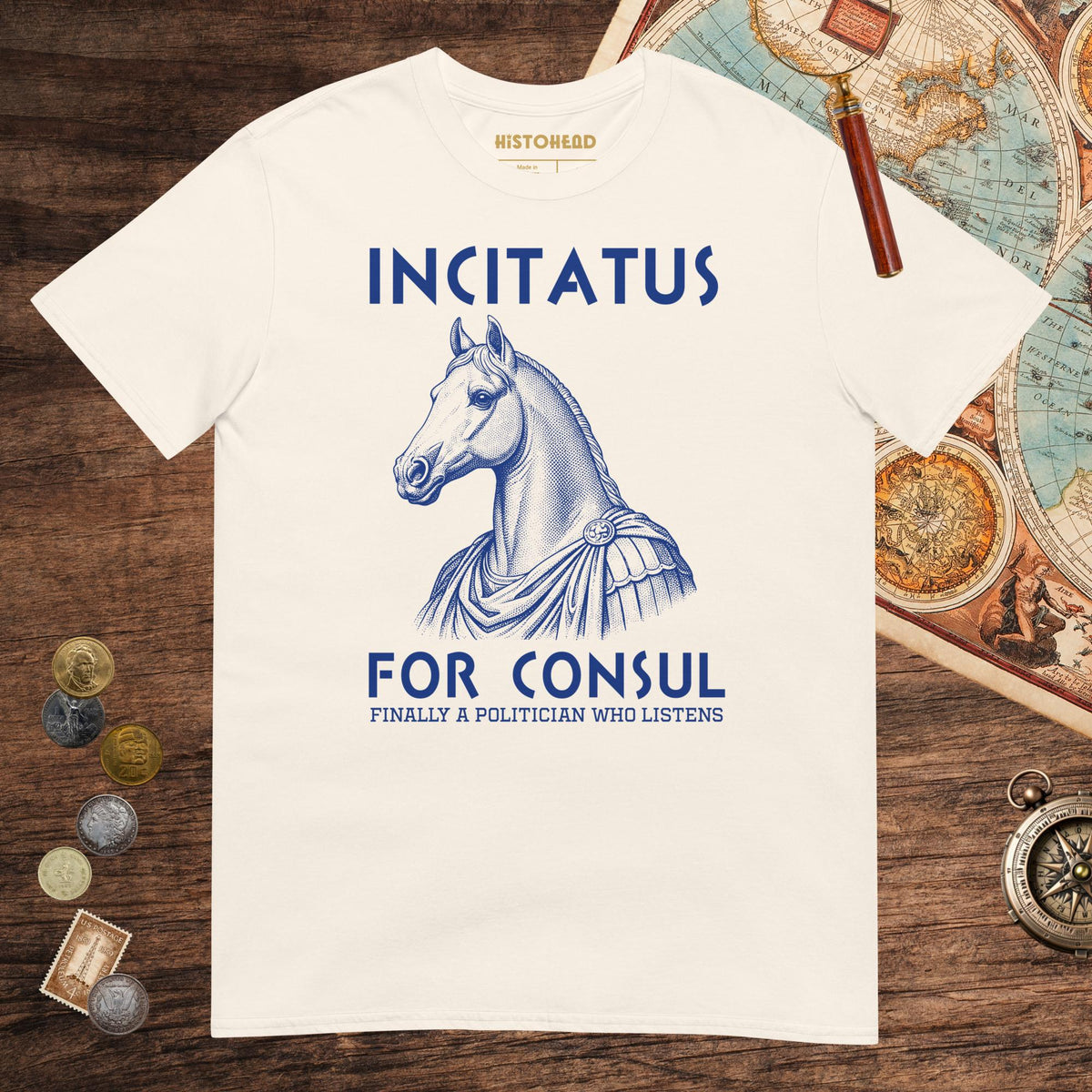 Natural Incitatus For Consul Tee - history buff gift by HistoHead