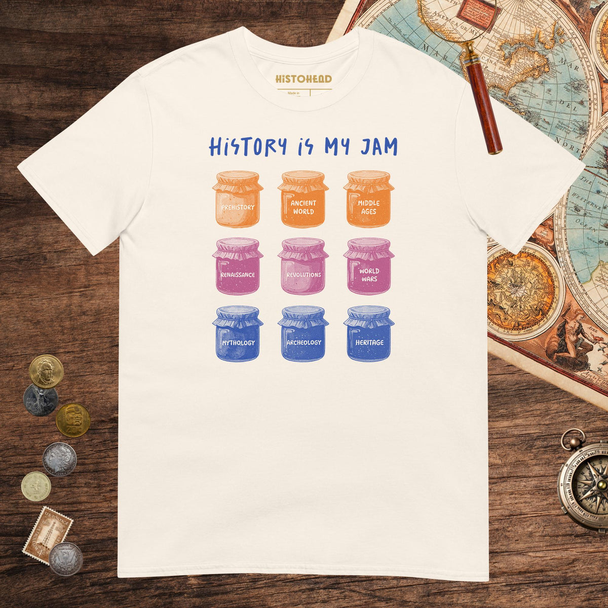 Natural History Is My Jam Tee - history buff gift by HistoHead