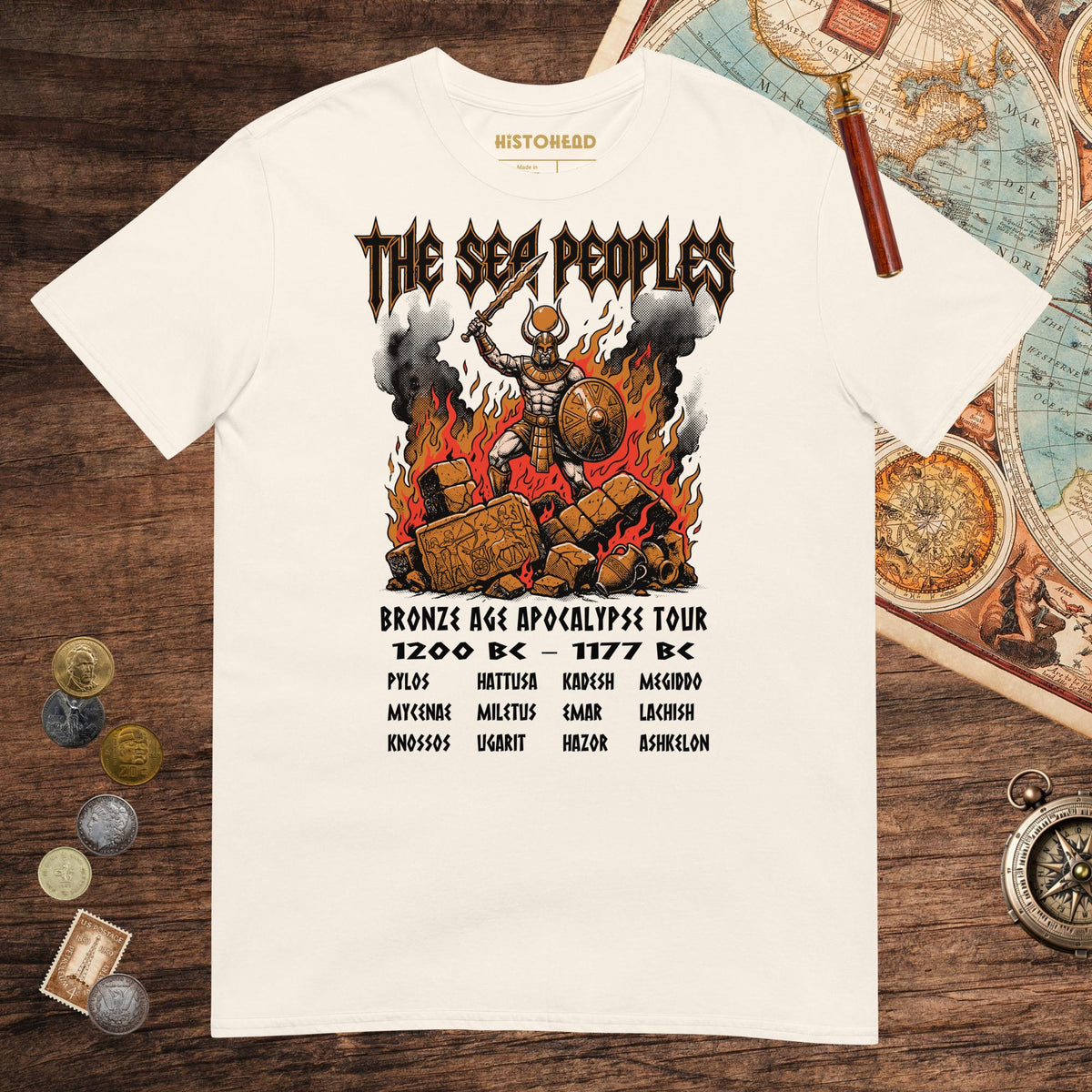 Natural The Sea Peoples Tour Tee - history buff gift by HistoHead