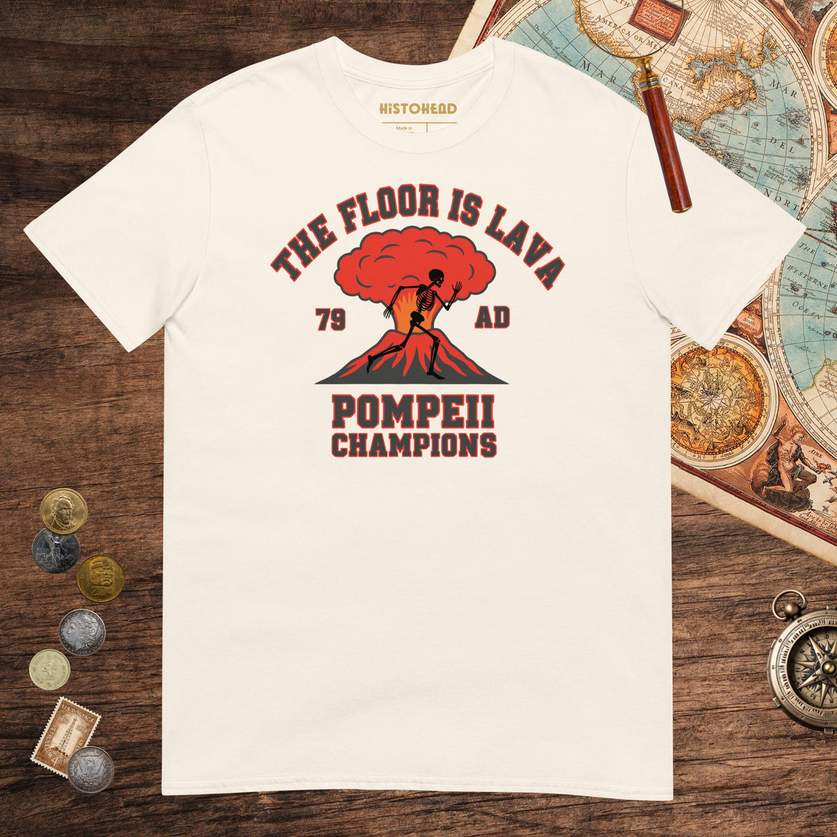 Natural Pompeii Champions Tee - history buff gift by HistoHead