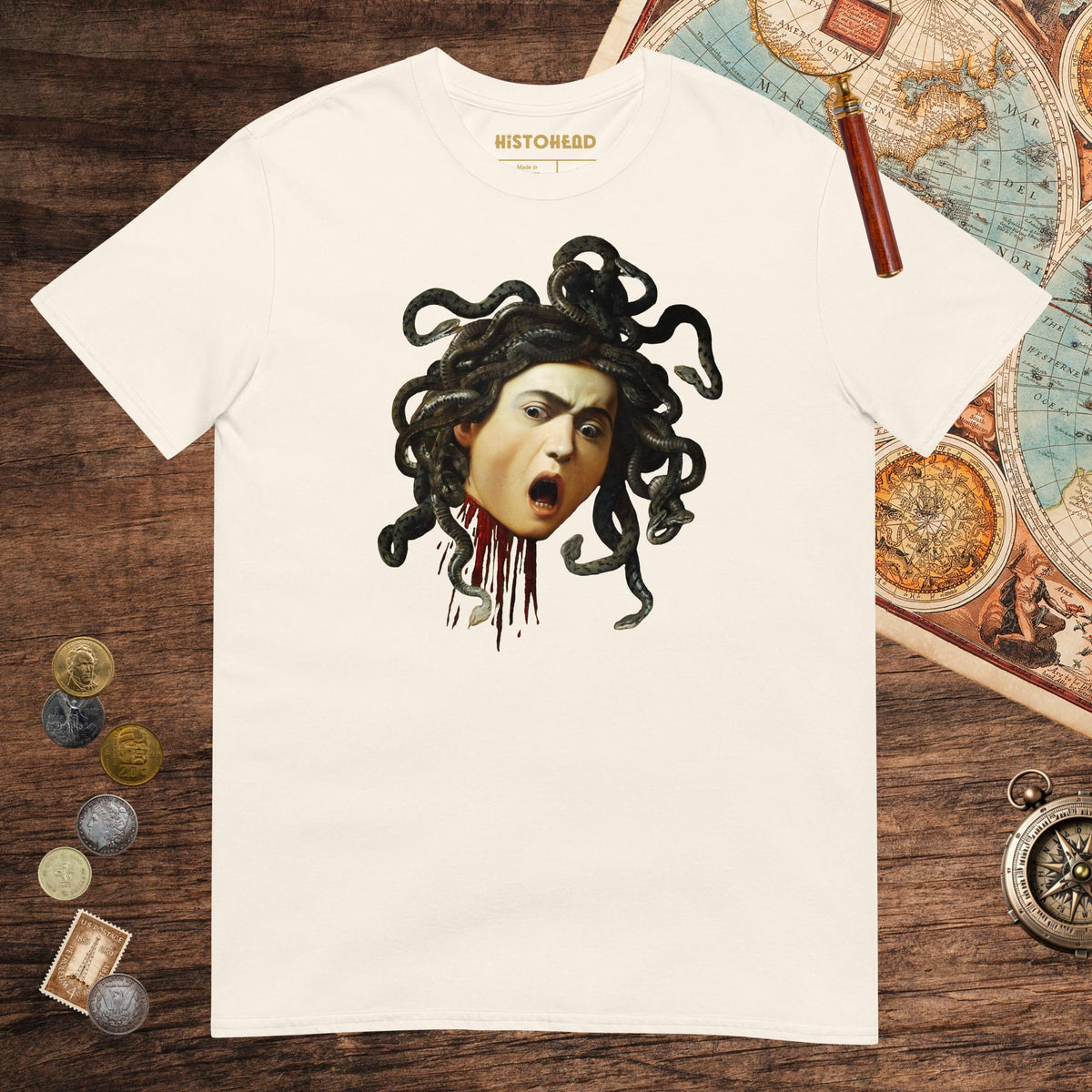 Natural Medusa by Caravaggio Tee - history buff gift by HistoHead