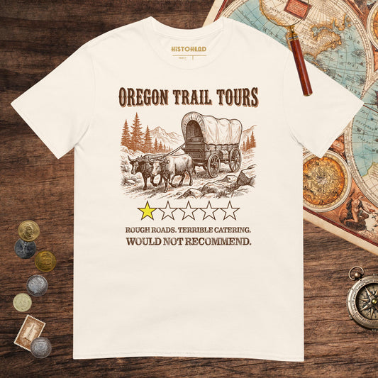Natural Oregon Trail Tours Review Tee - history buff gift by HistoHead