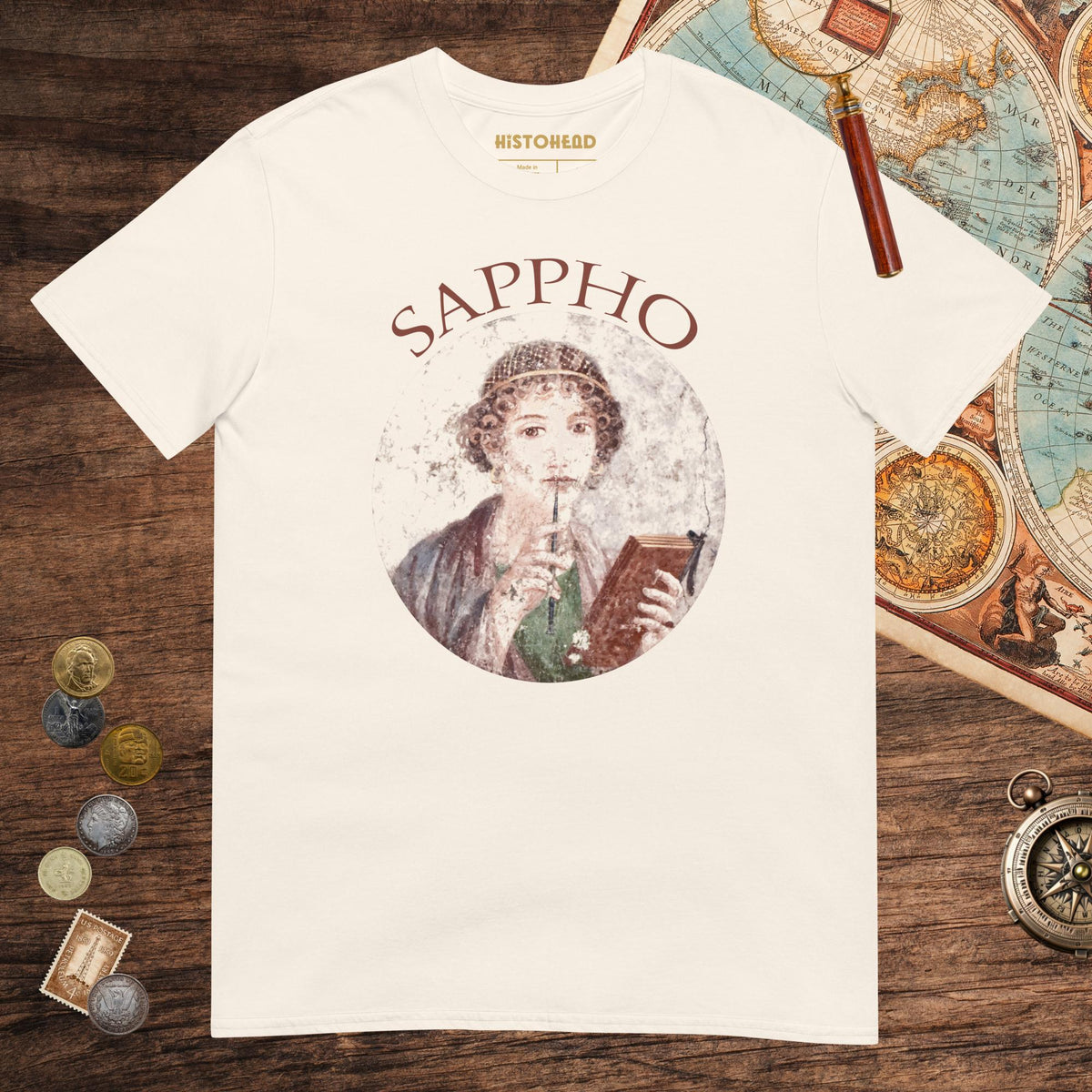 Natural Sappho Tee - history buff gift by HistoHead