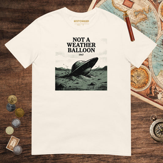 Natural Roswell Weather Balloon Tee - history buff gift by HistoHead