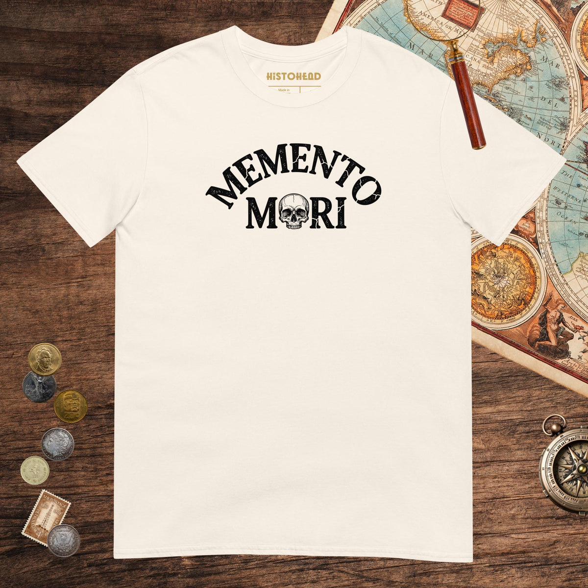 Natural Memento Mori Tee - history buff gift by HistoHead