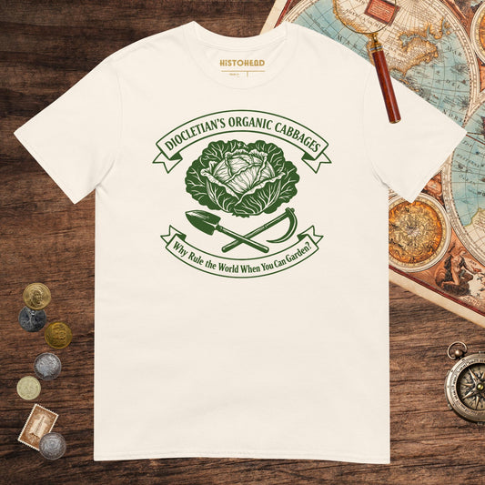 Natural Diocletian's Cabbage Tee - history buff gift by HistoHead
