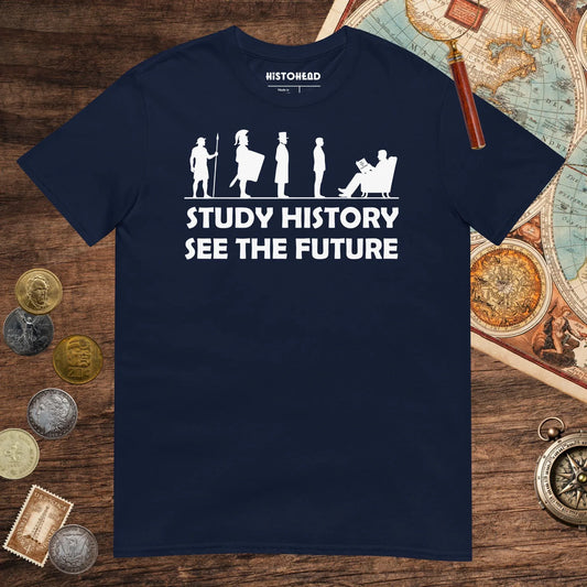 Navy Study History See the Future Tee - history buff gift by HistoHead
