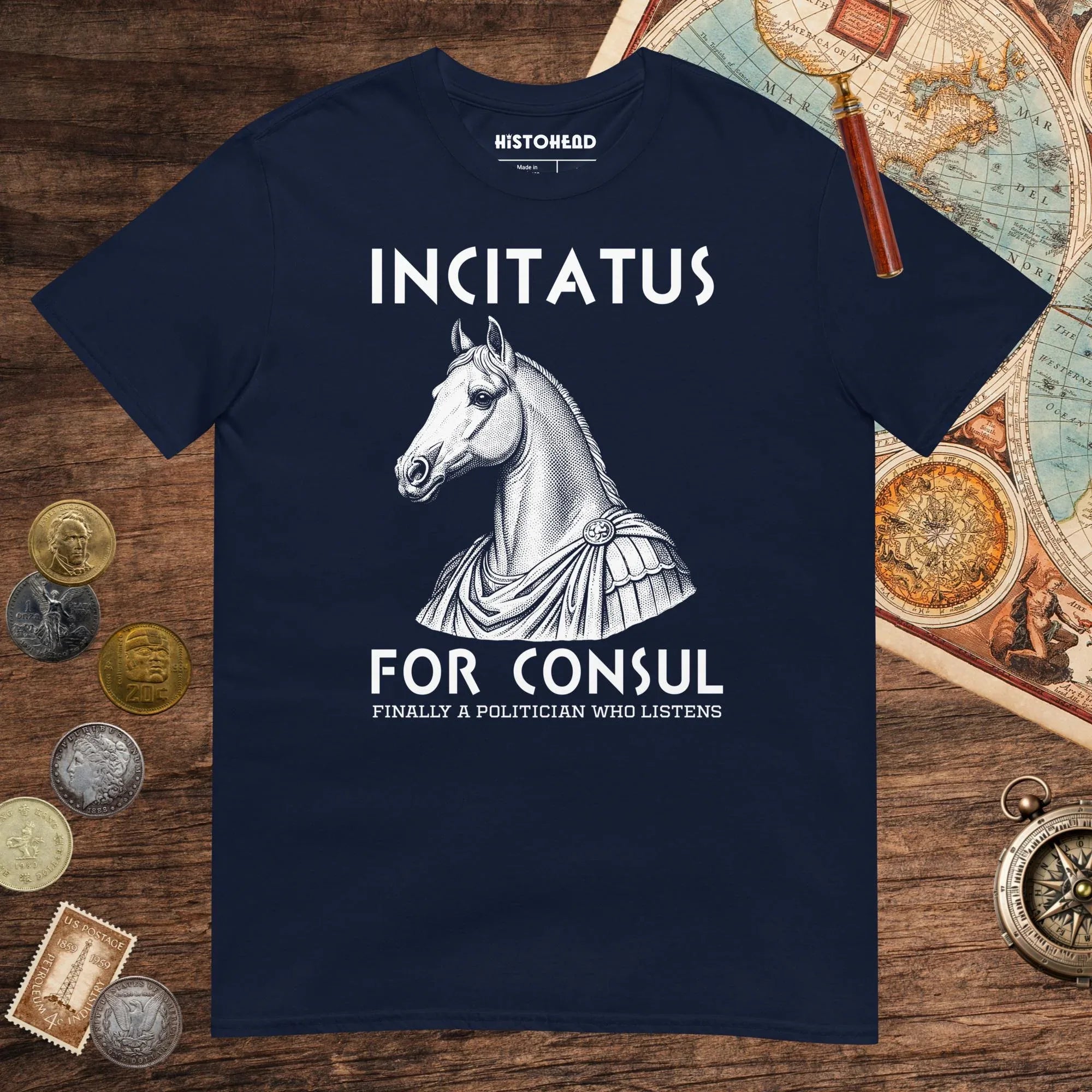 Navy Incitatus For Consul Tee - history buff gift by HistoHead